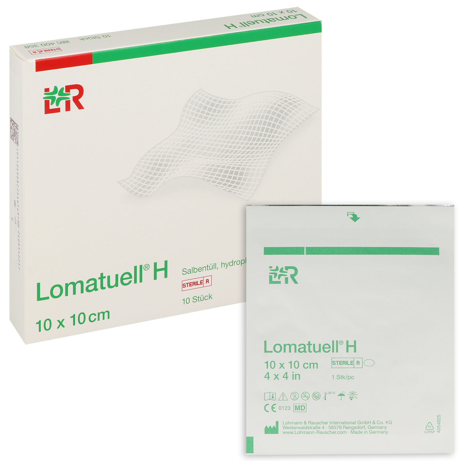 Lomatuell H Salbentüll, Kompresse, steril