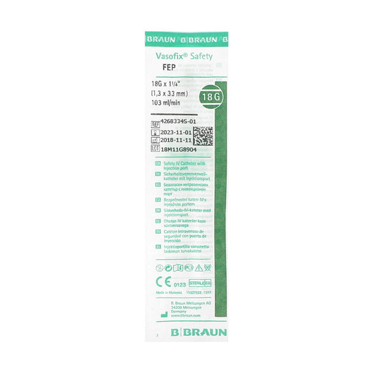 Vasofix Safety, Sicherheitsvenenverweilkanüle mit Zuspritzport