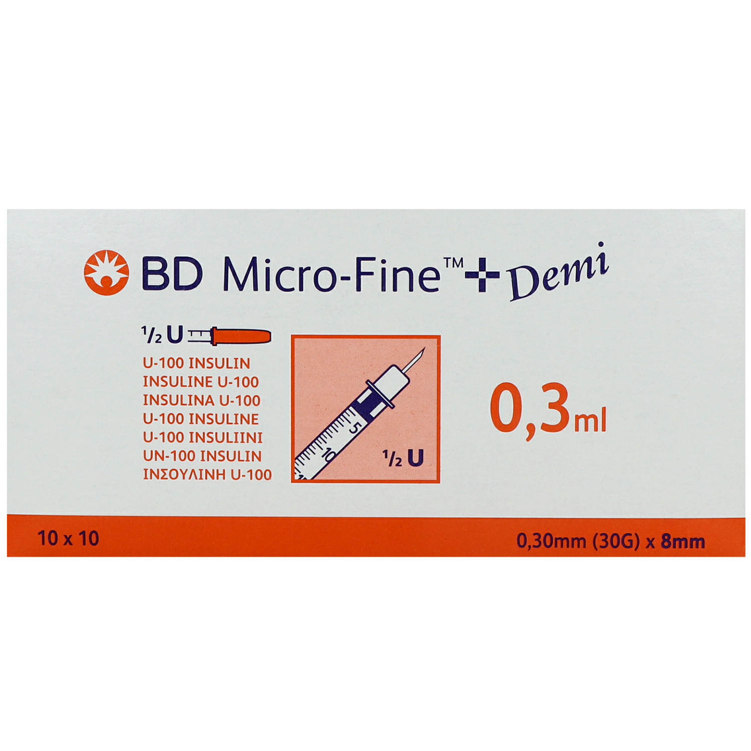 MICRO-FINE+ Demi Insulinspritze mit Kanüle