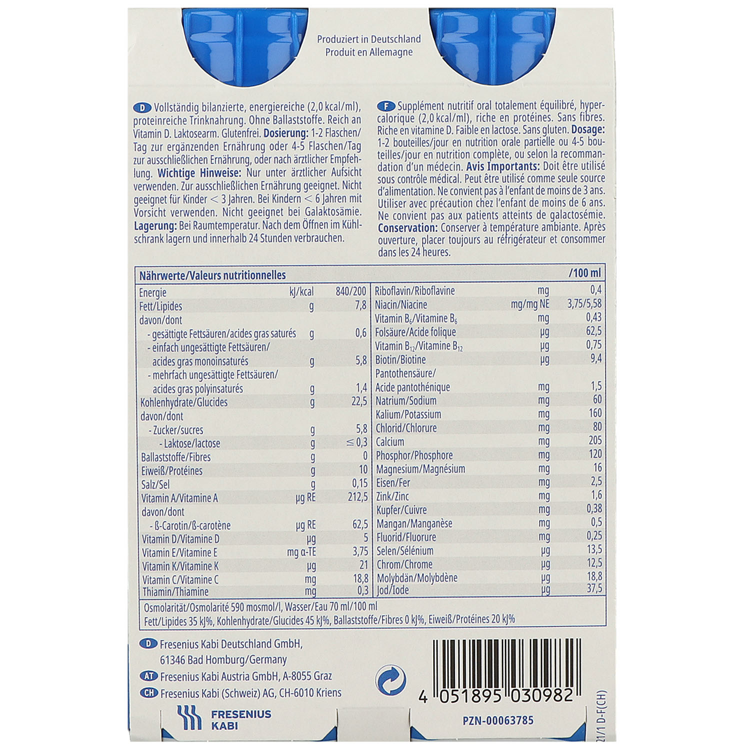 Fresubin 2 kcal Drink Trinknahrung 24 x 200 ml