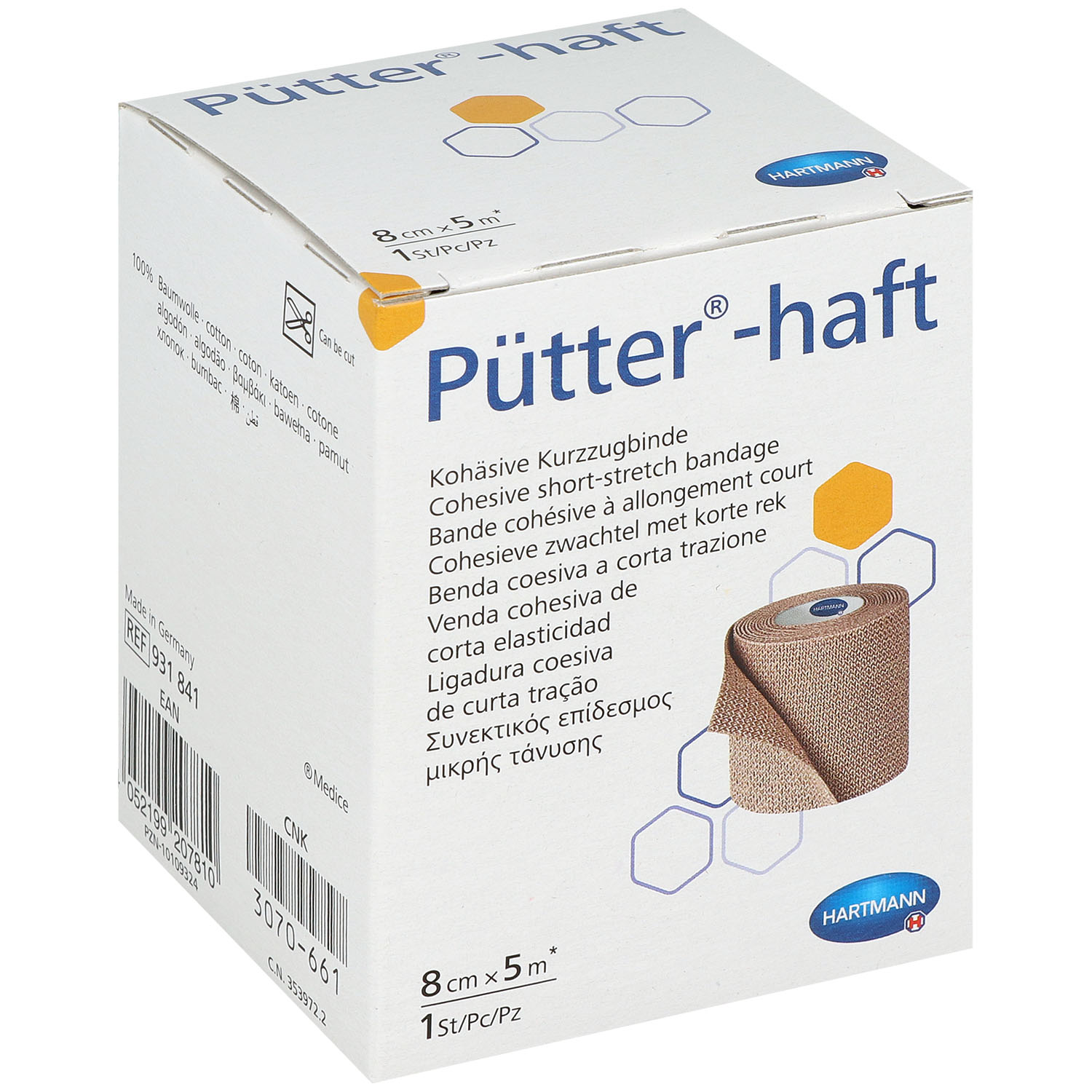 Pütter-haft Kohäsive Kurzzugbinde