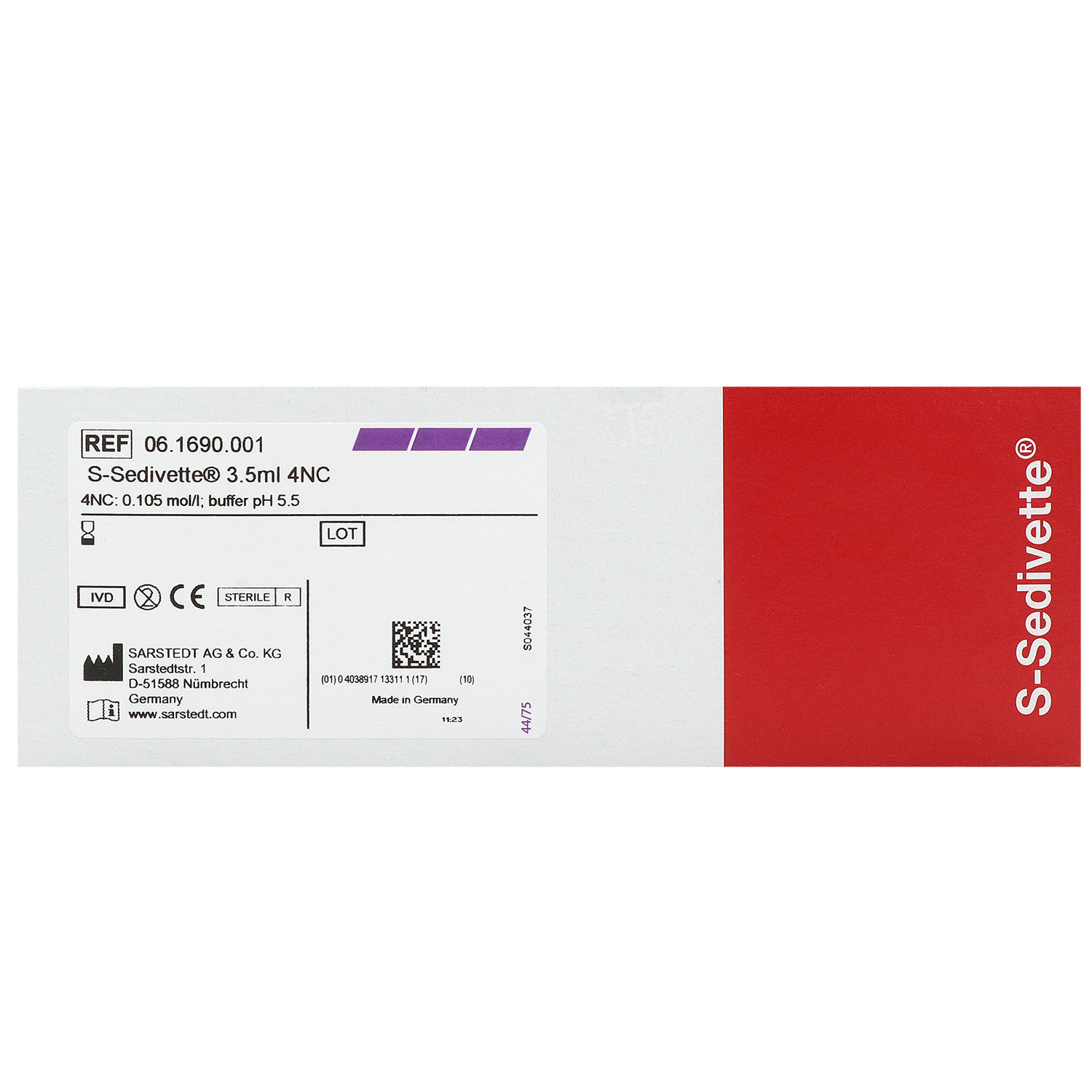 S-Sedivette zur BSG-Messung 3,5 ml