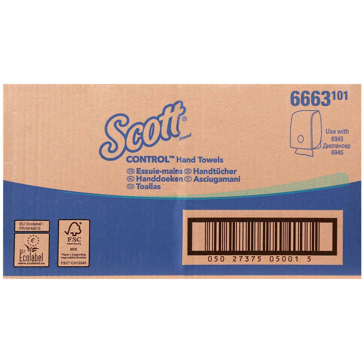 Scott Control Falthandtücher weiß