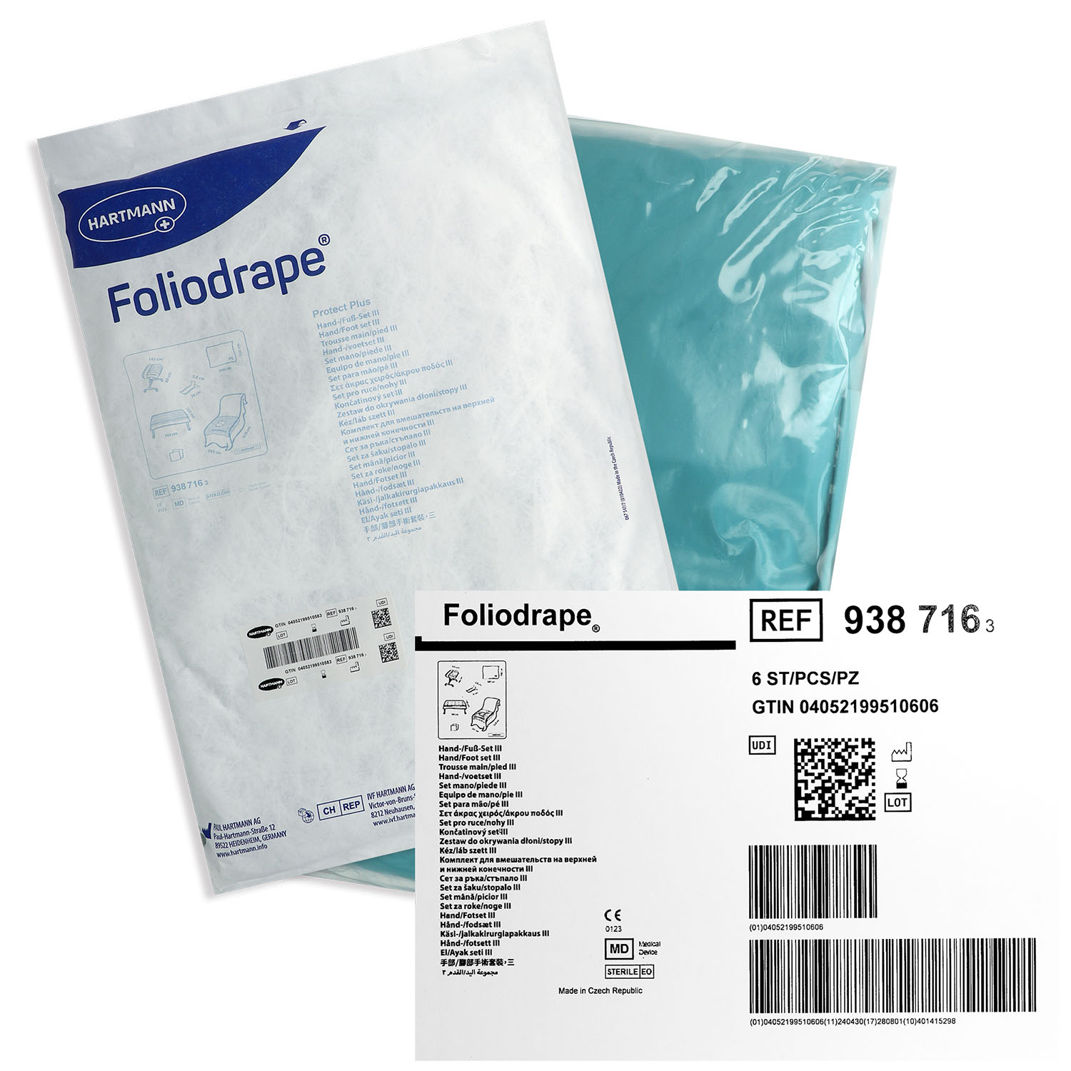 Foliodrape Protect Plus Hand-/Fuß-Set III