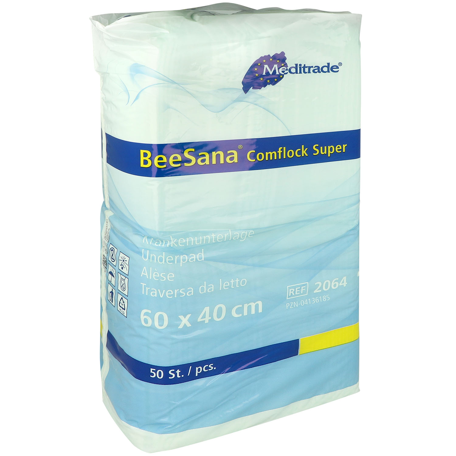 BeeSana Comflock Super Krankenunterlagen 40 x 60 cm - 50 St.