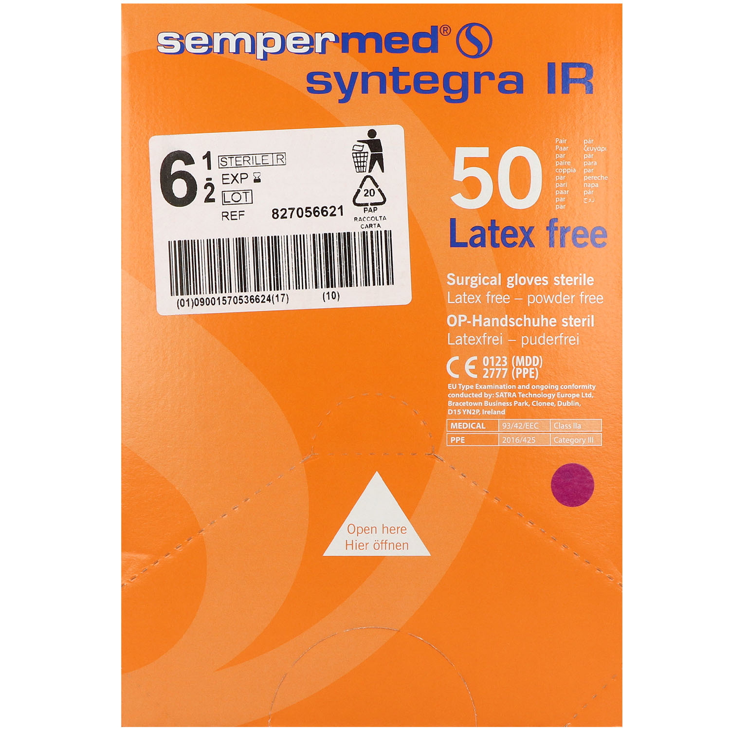 Sempermed Syntegra IR OP-Handschuhe steril puderfrei