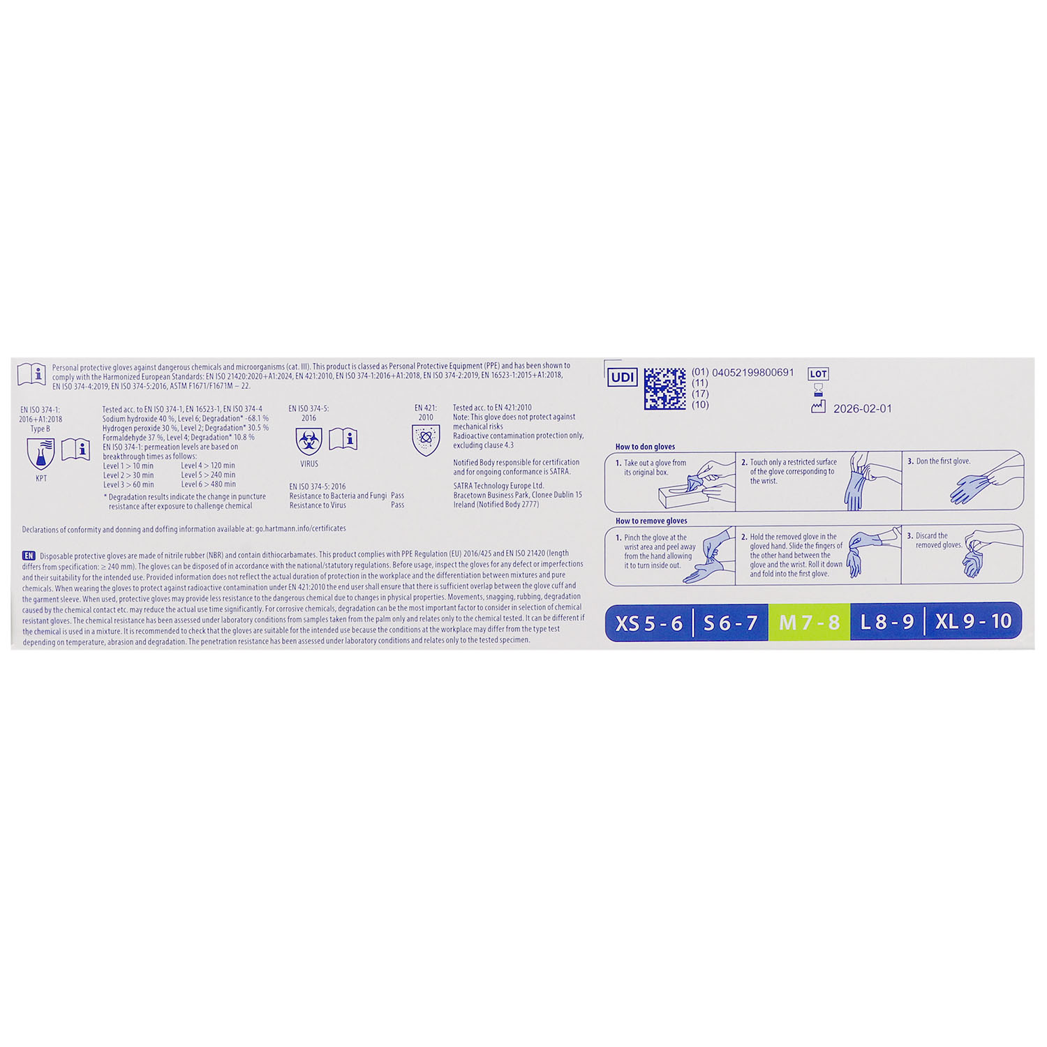 Peha-soft Nitrile Blue, unsteril, im Spenderkarton