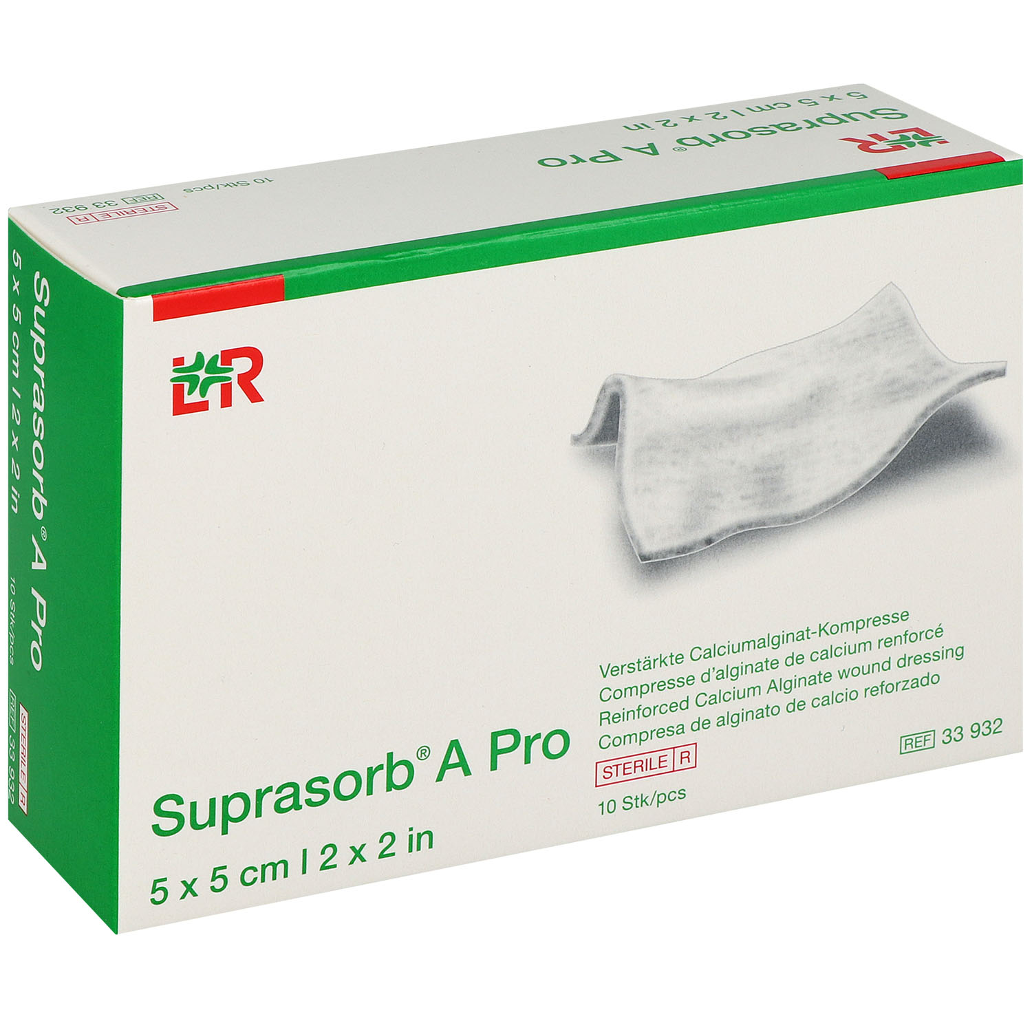 Suprasorb A Pro Calciumalginat-Kompressen - 5 x 5 cm - 10 St.
