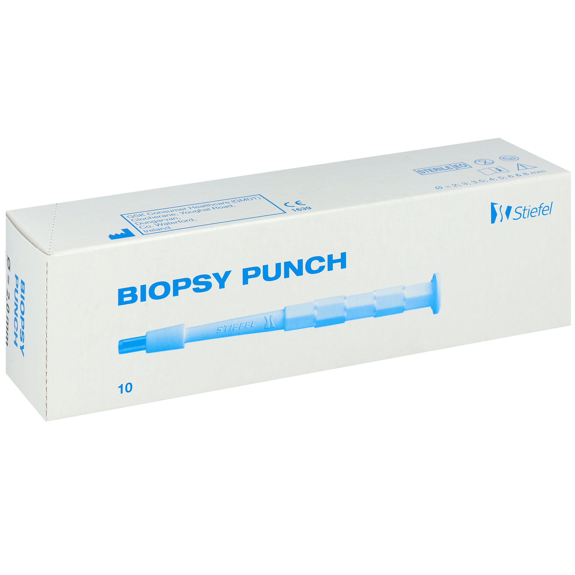 Stiefel Biopsy Punch Hautstanze 2 mm - 10 StÜCK