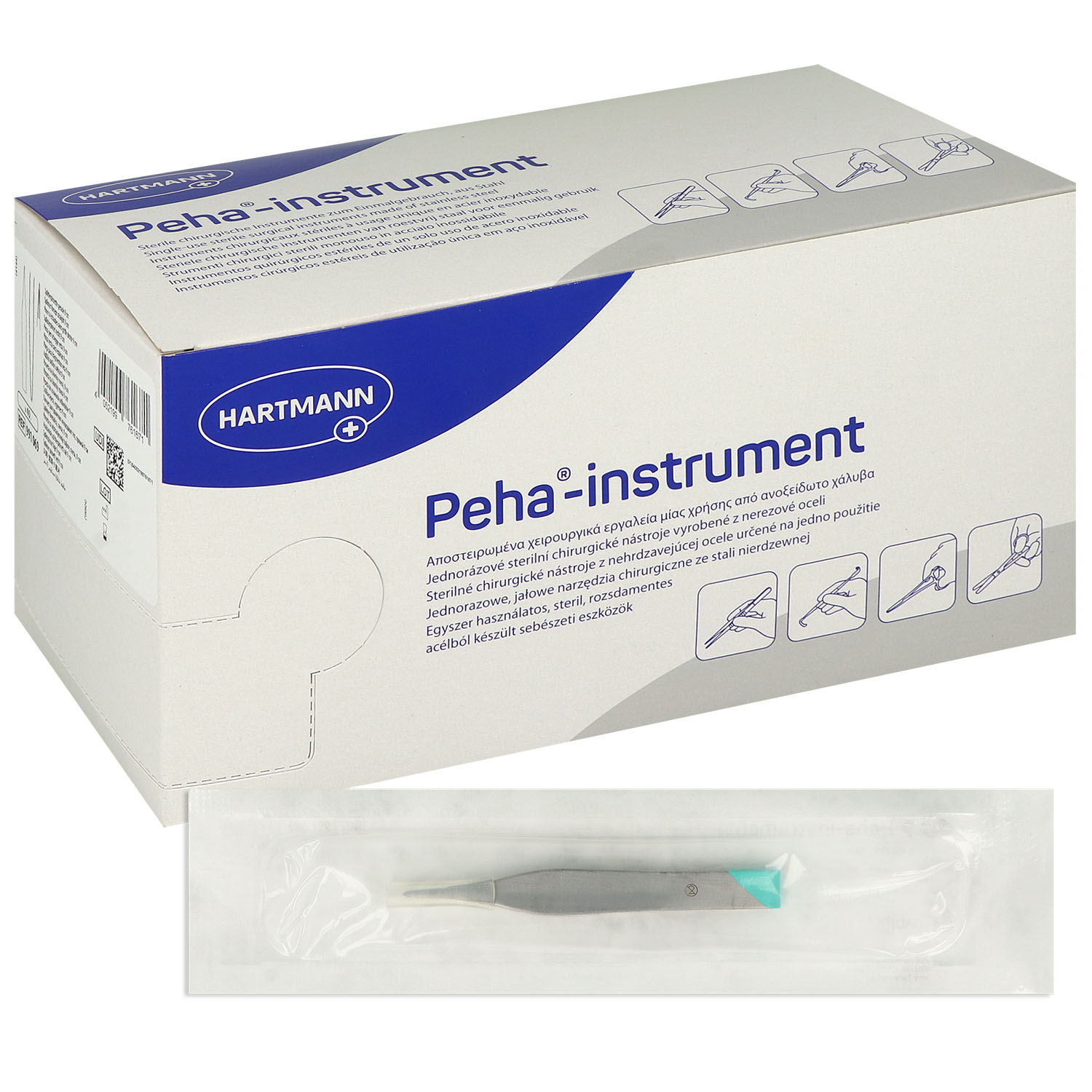 Peha-instrument Splitterpinzette steril gerade, 9 cm - 40 St.