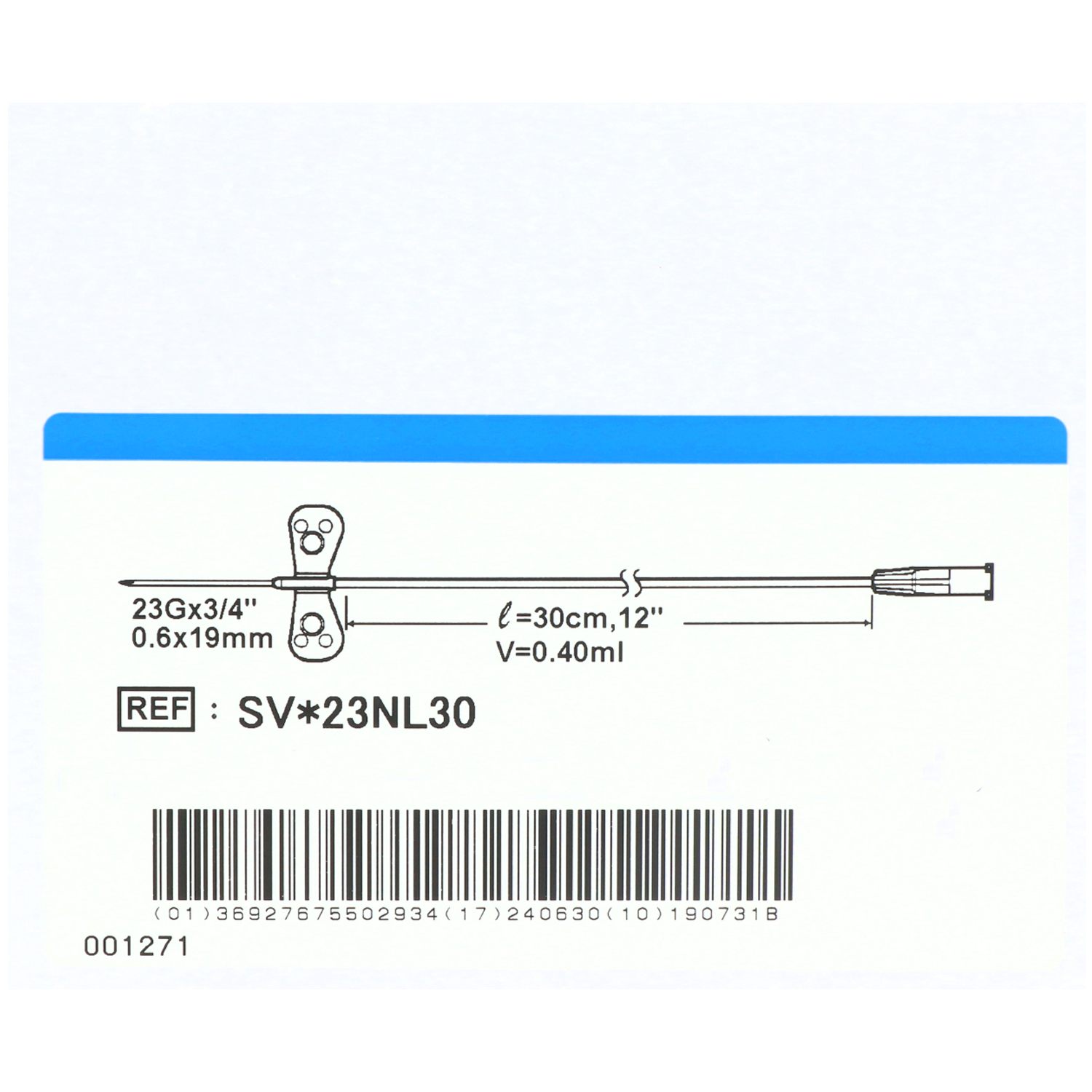 Surflo Perfusionsbesteck, 30 cm Schlauch, Luer-Lock