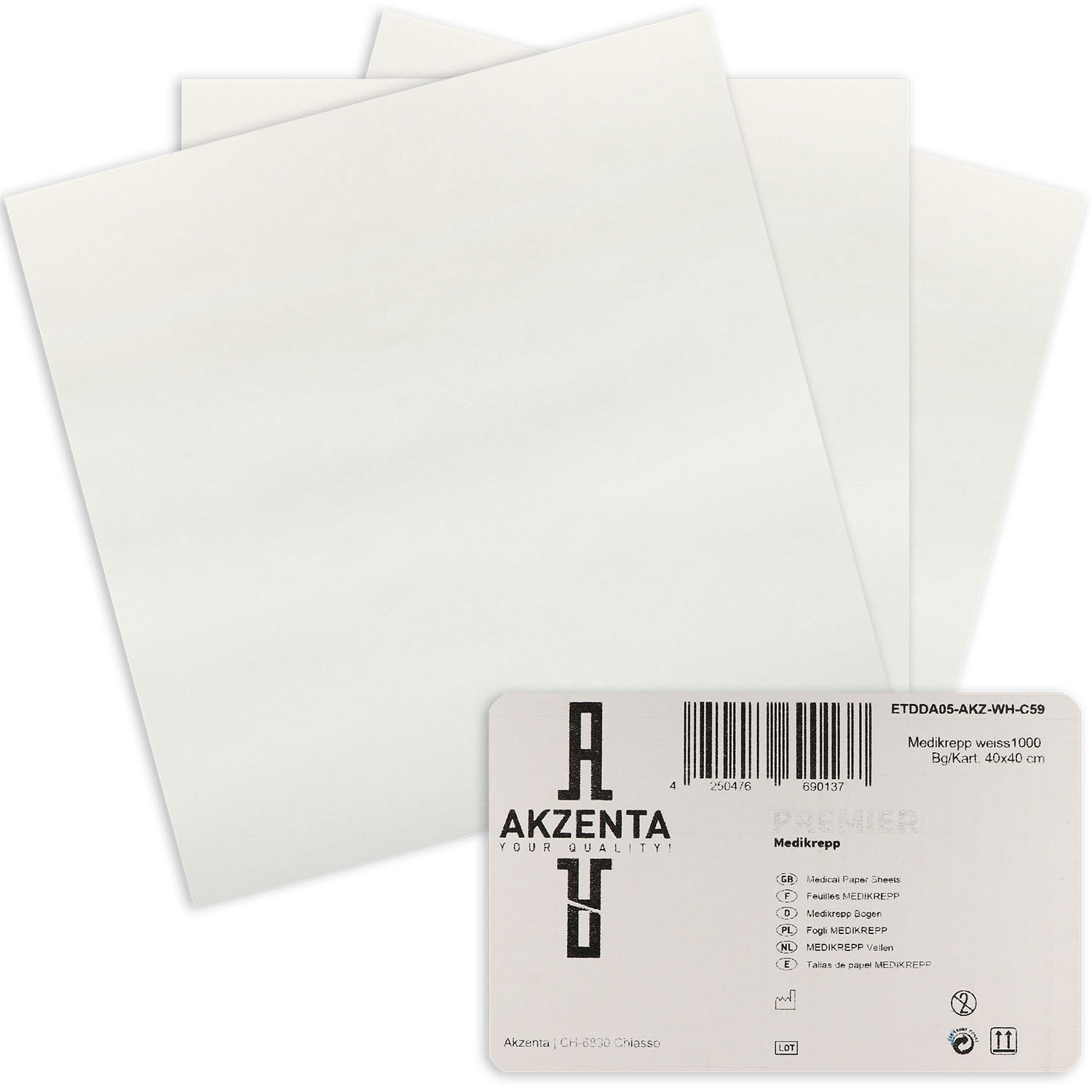 Medikrepp Premier Liegenauflagen weiß 