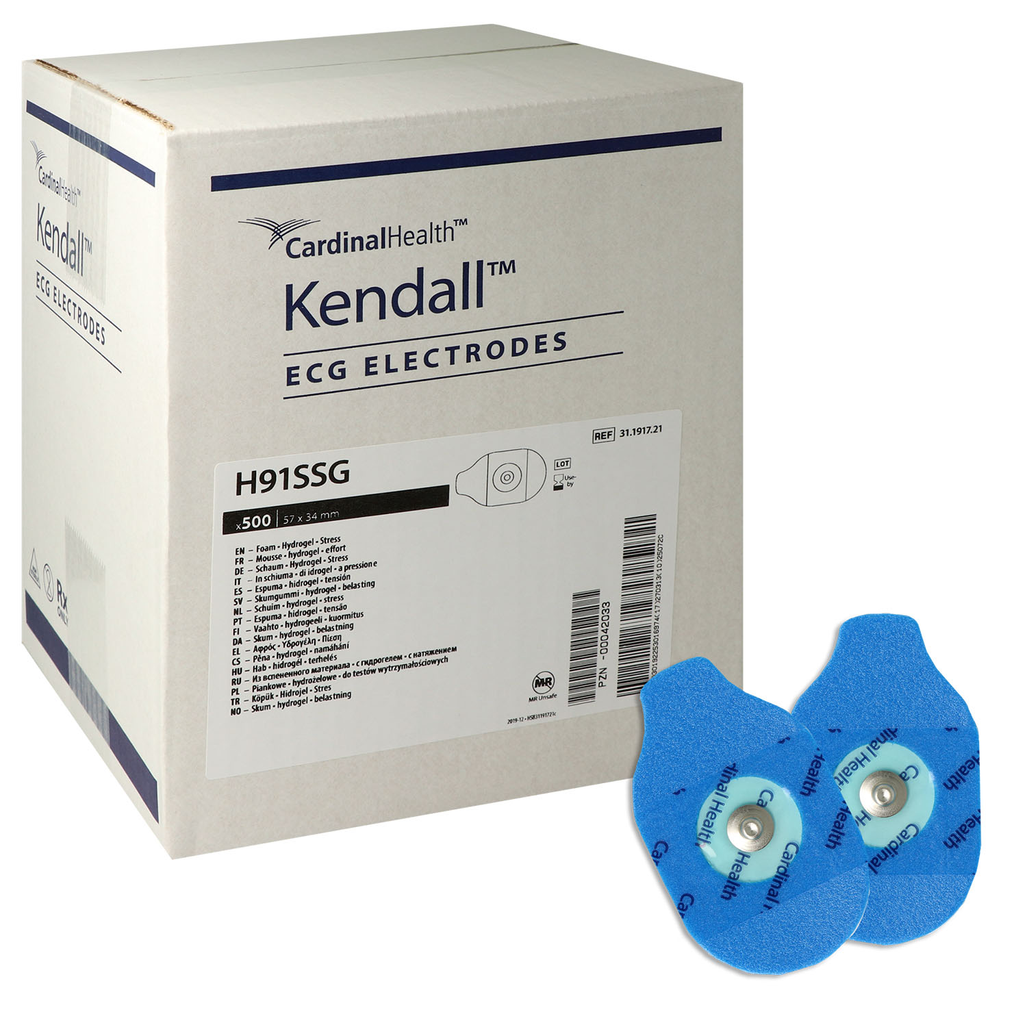 Einmal-Elektroden für Erwachsene, Päd.H91SSG Hydrogel, Schaumstoff