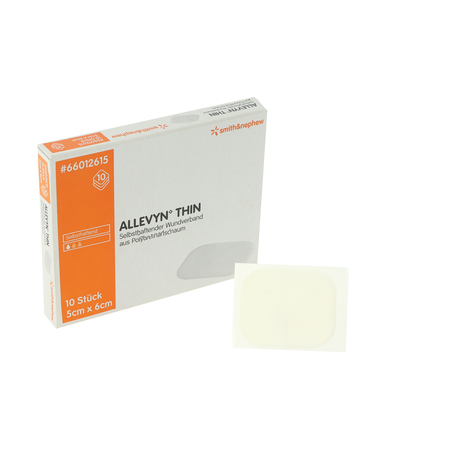 ALLEVYN Thin 5 x 6 cm (10 St.) Schaumverband