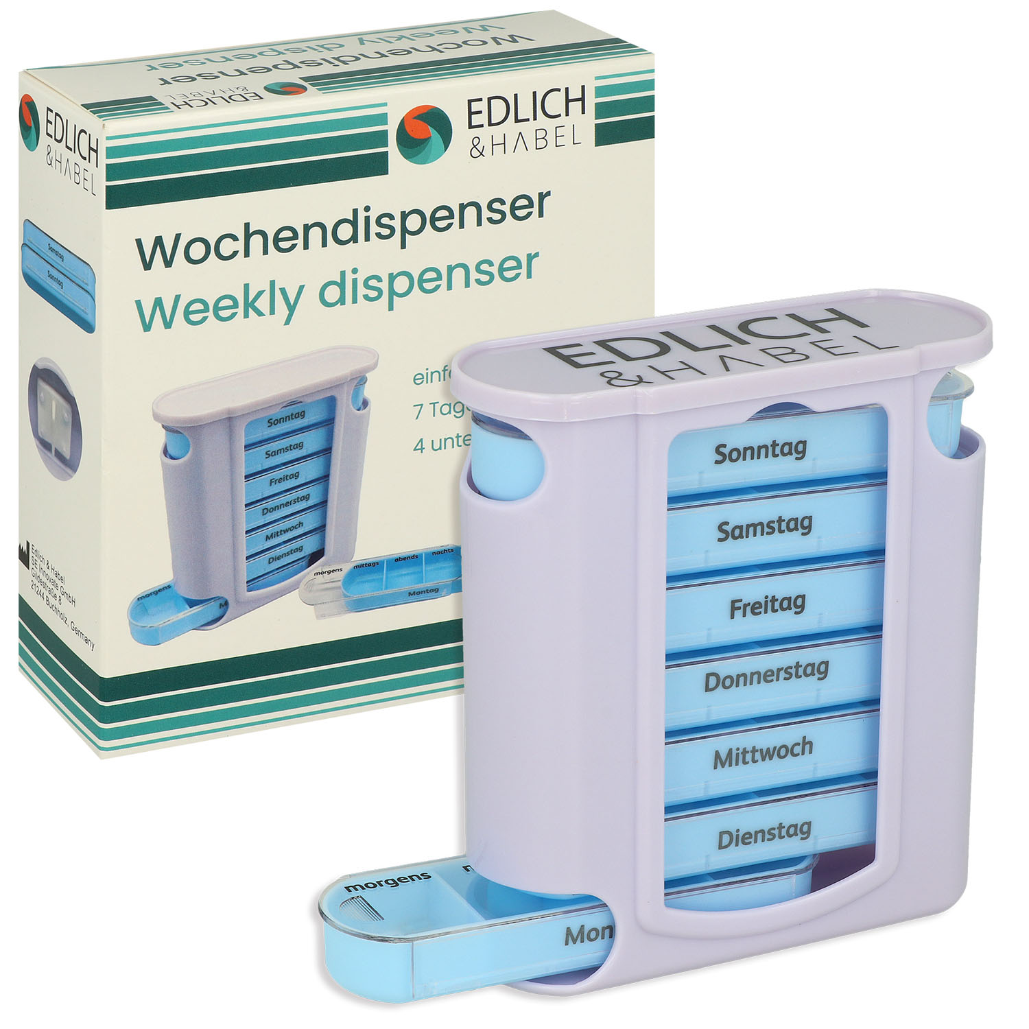 Tablettenbox / Medikamentenbox / Wochendispenser für 7 Tage