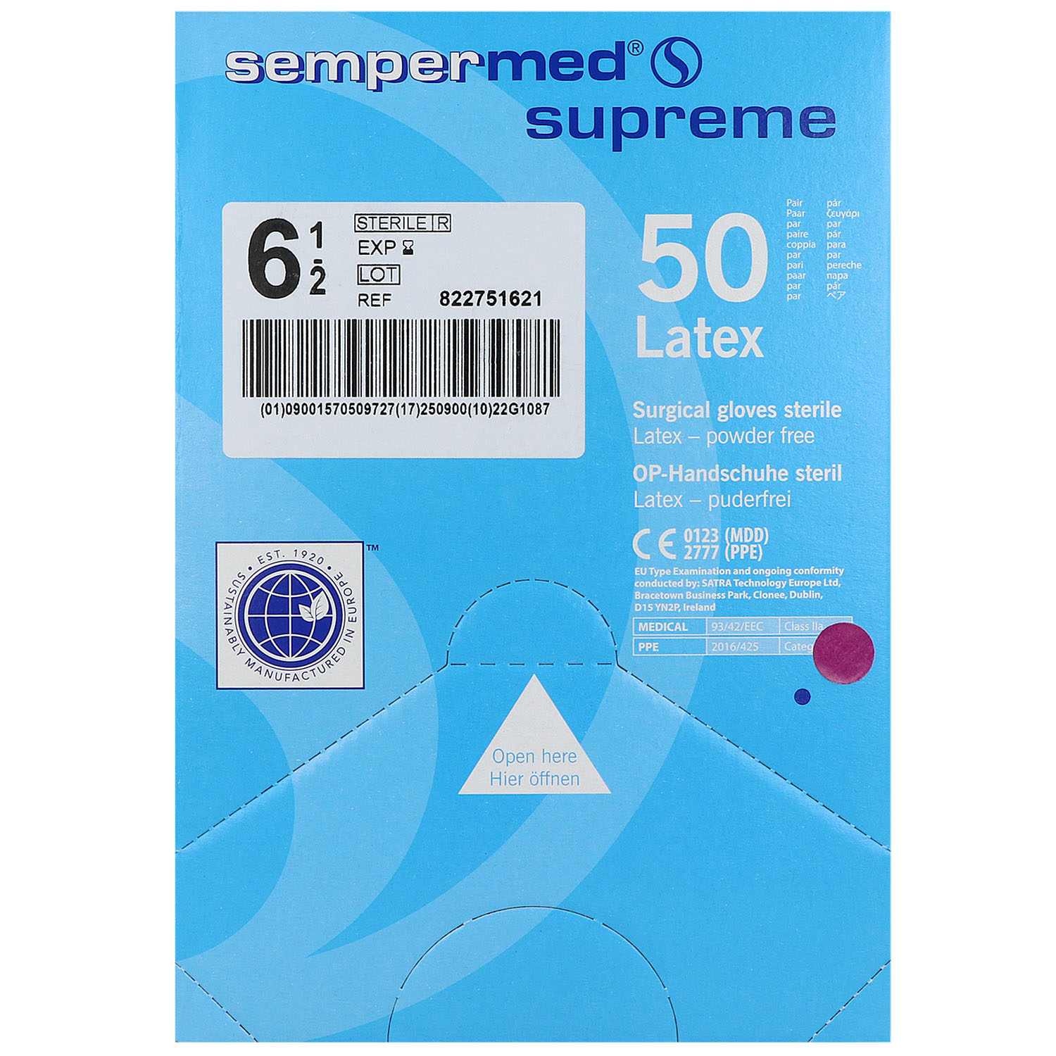 Sempermed Supreme OP-Handschuhe steril puderfrei