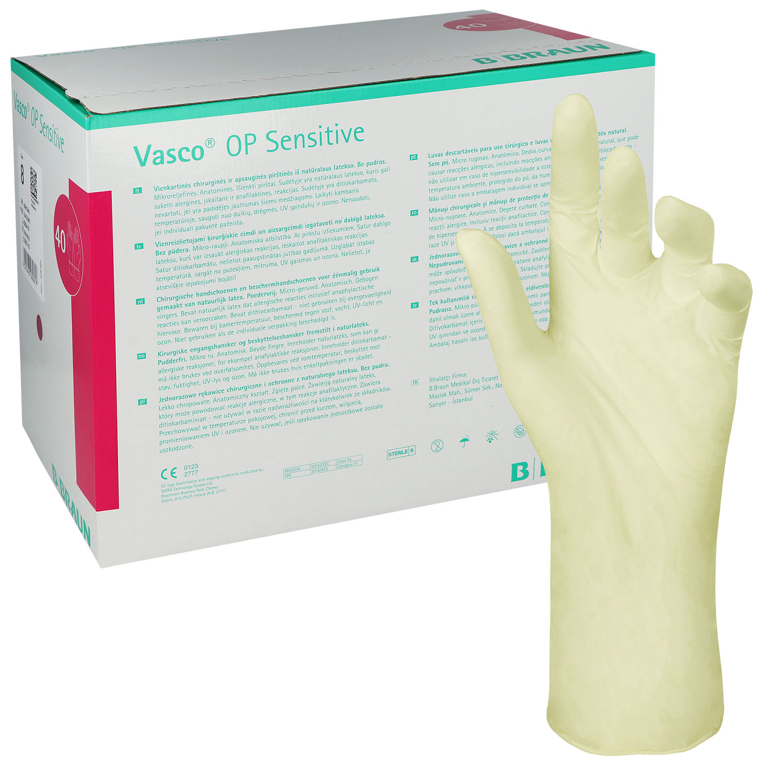 Vasco OP Sensitive Handschuhe (Gr. 8 - 40 Stück)