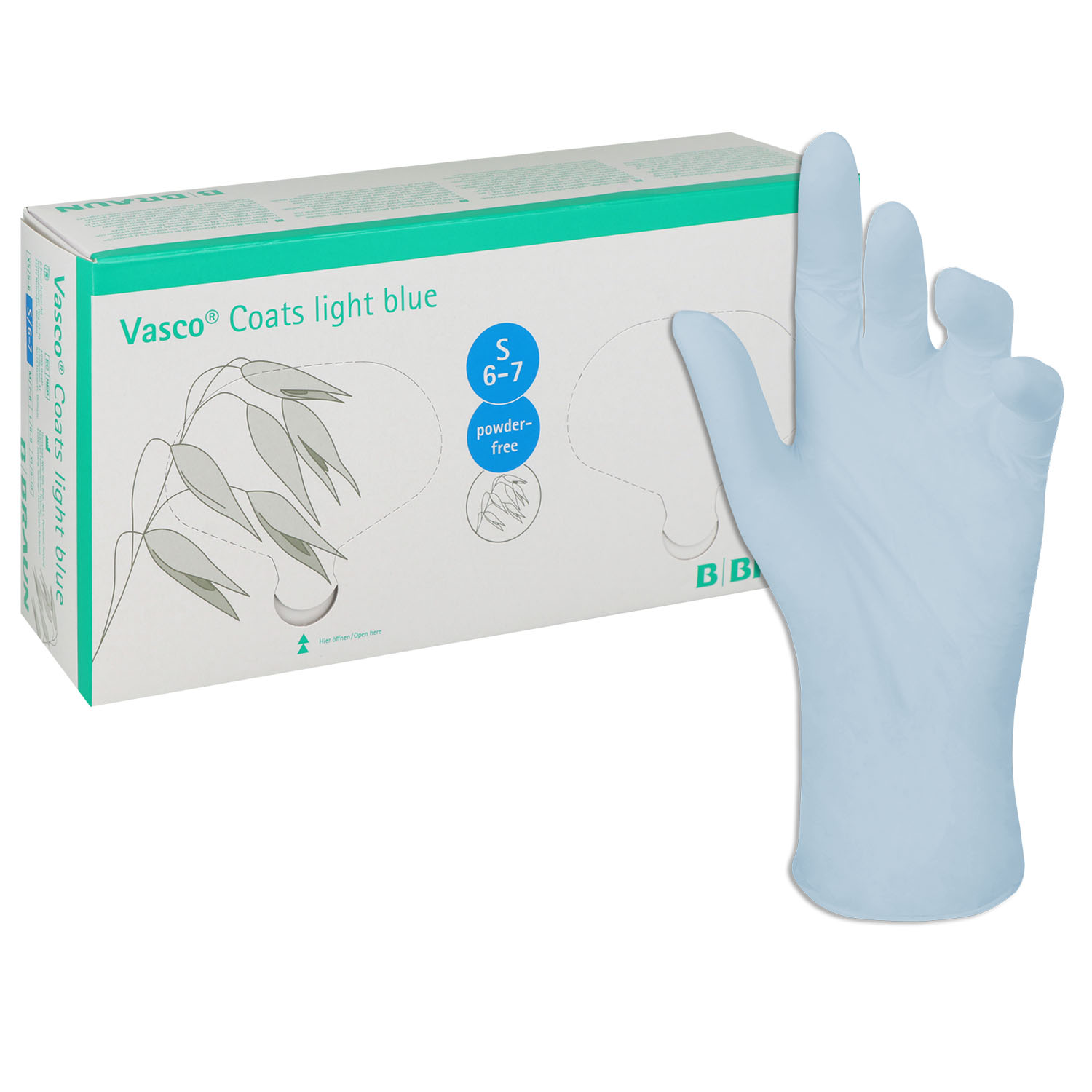 Vasco Coats light blue Untersuchungshandschuhe