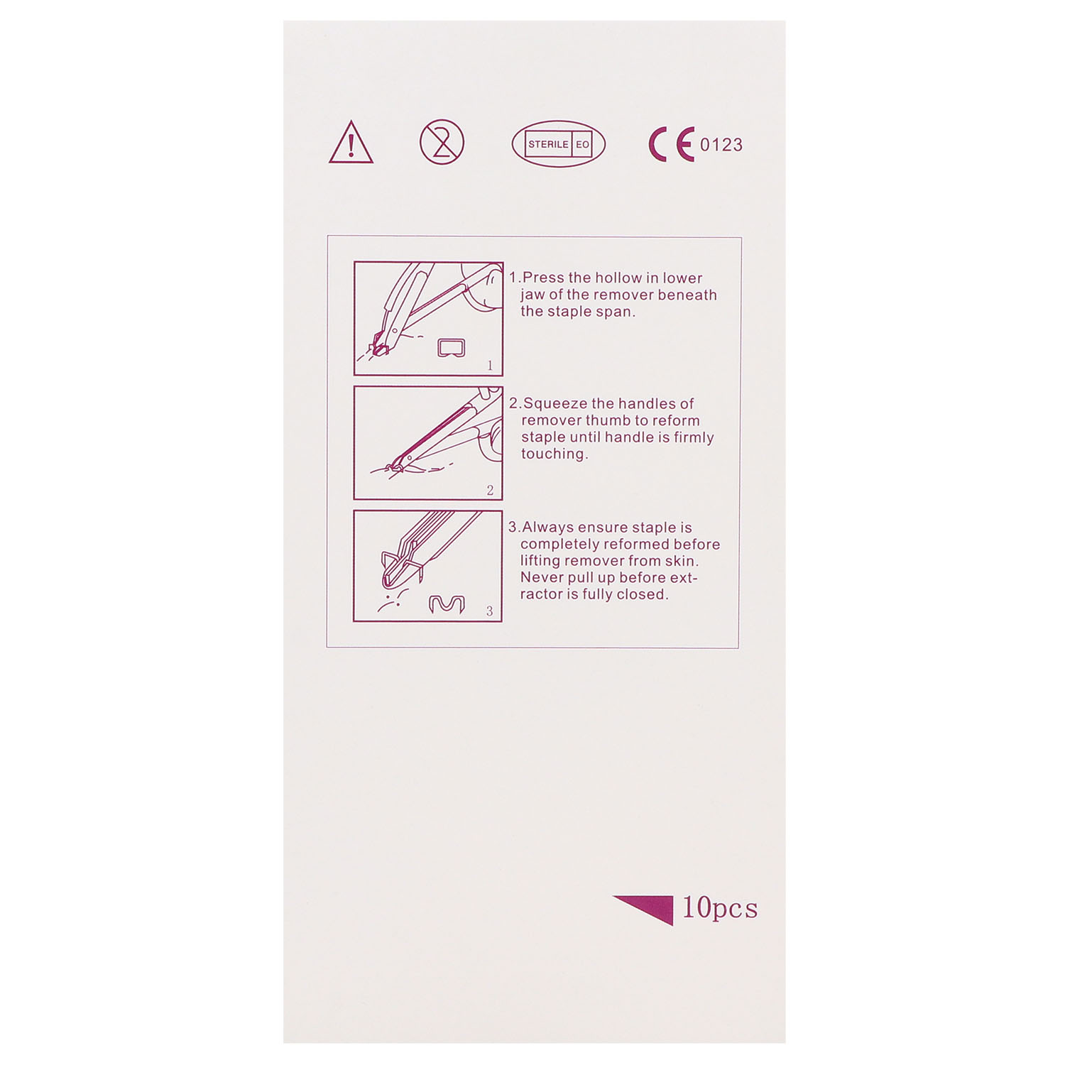 Teqler Einweg-Hautklammerentferner - 10 St.