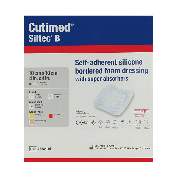 Cutimed Siltec B, hochabsorbierender Schaumverband