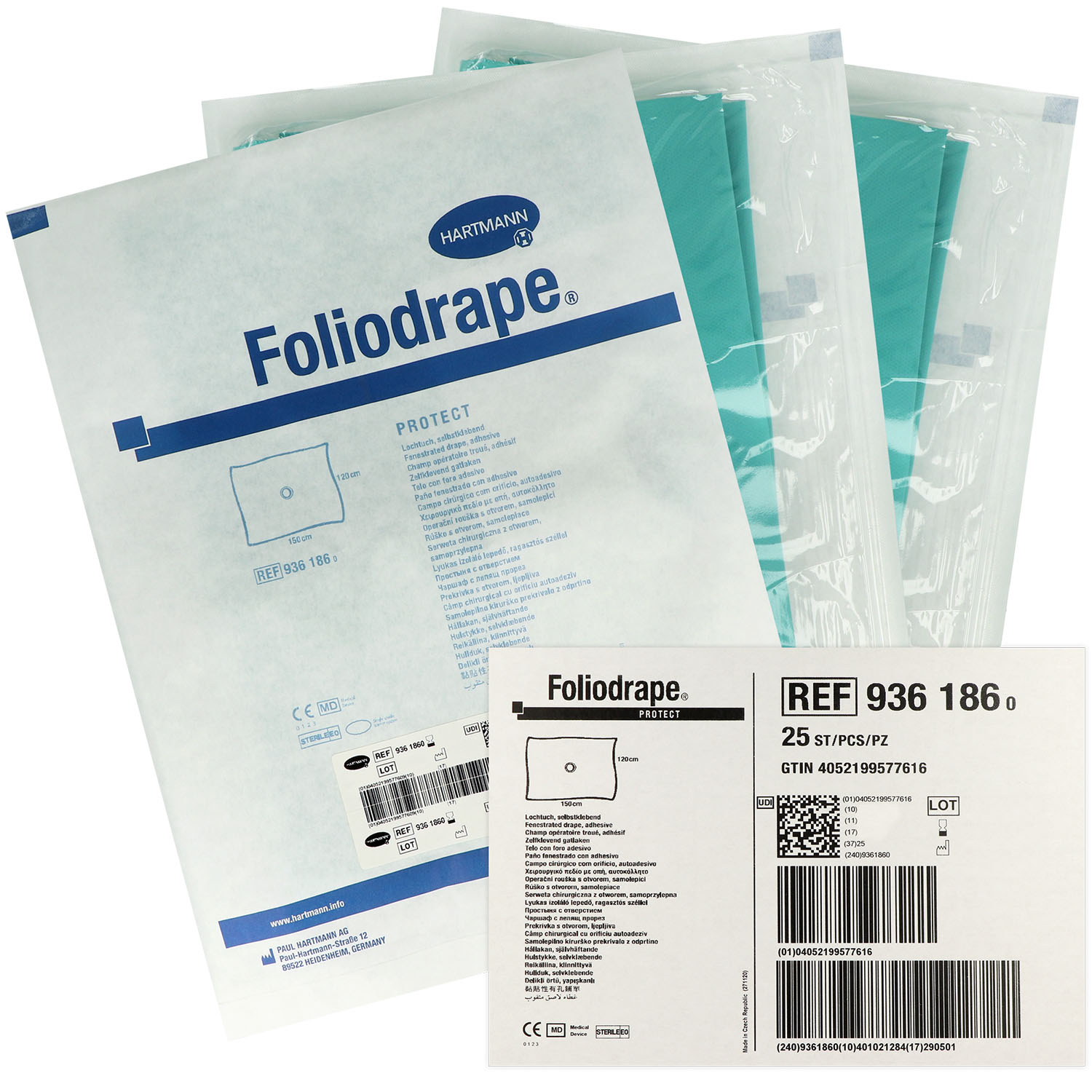 Foliodrape Protect Lochtücher selbstklebend