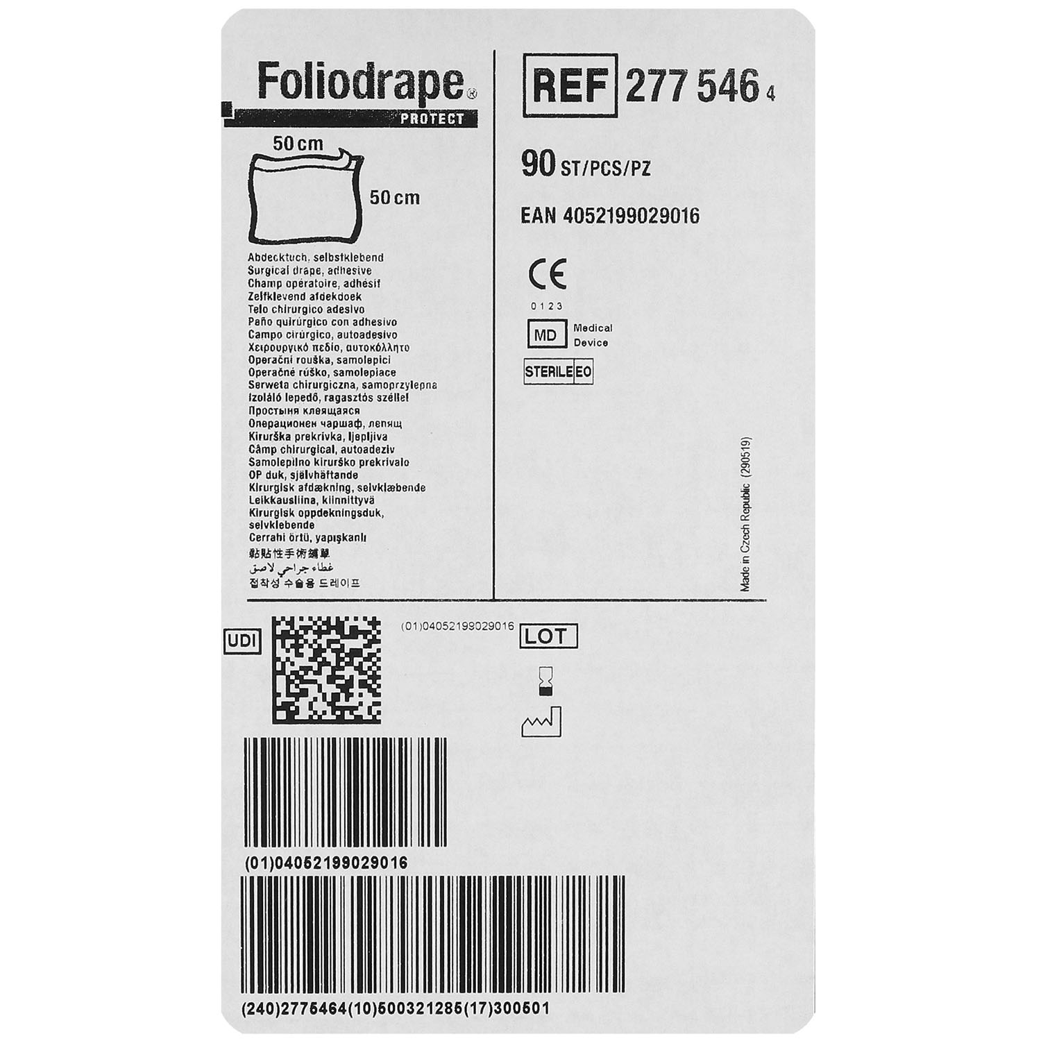 Foliodrape Protect Abdecktuch selbstklebend steril einzeln verpackt