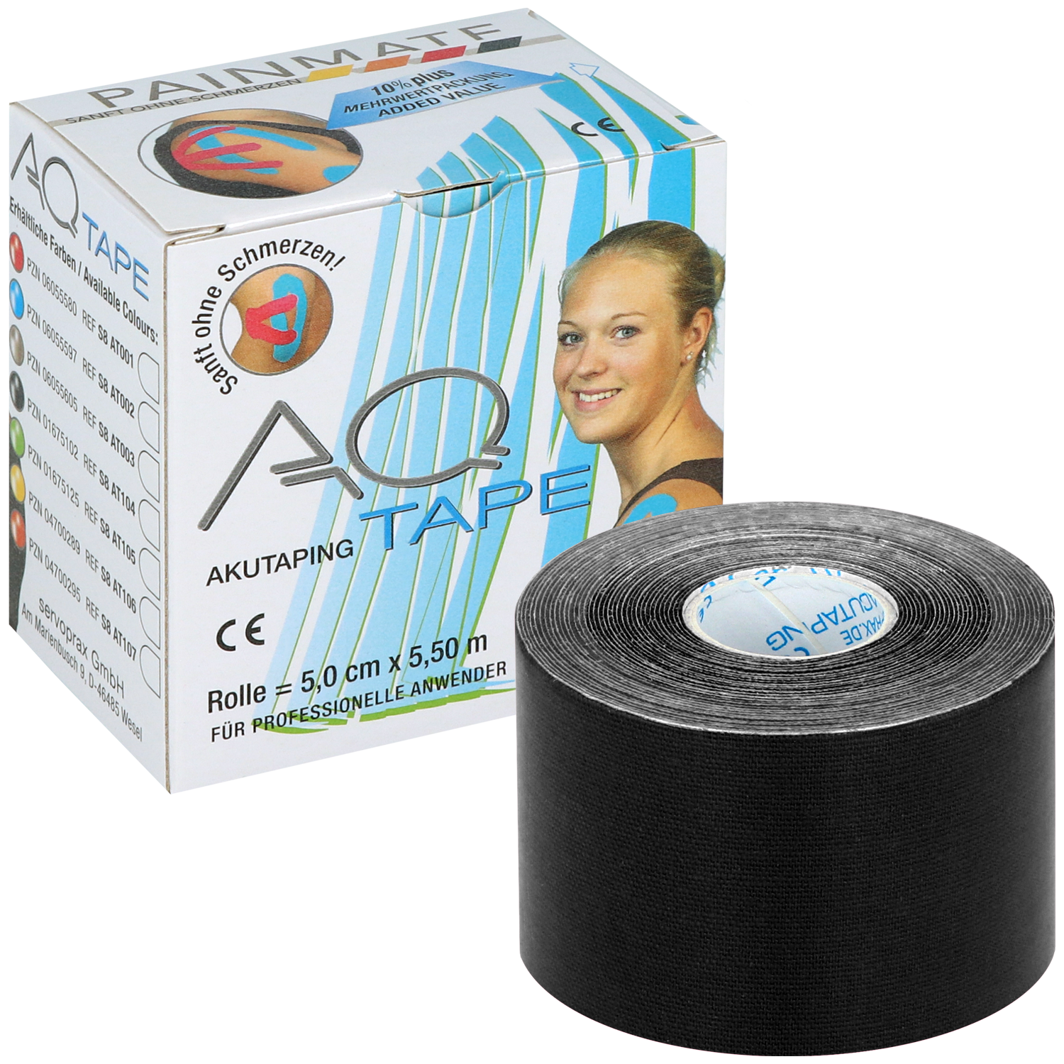 Diaprax AQ-Tape für kinesiologisches Taping - 1 Rolle
