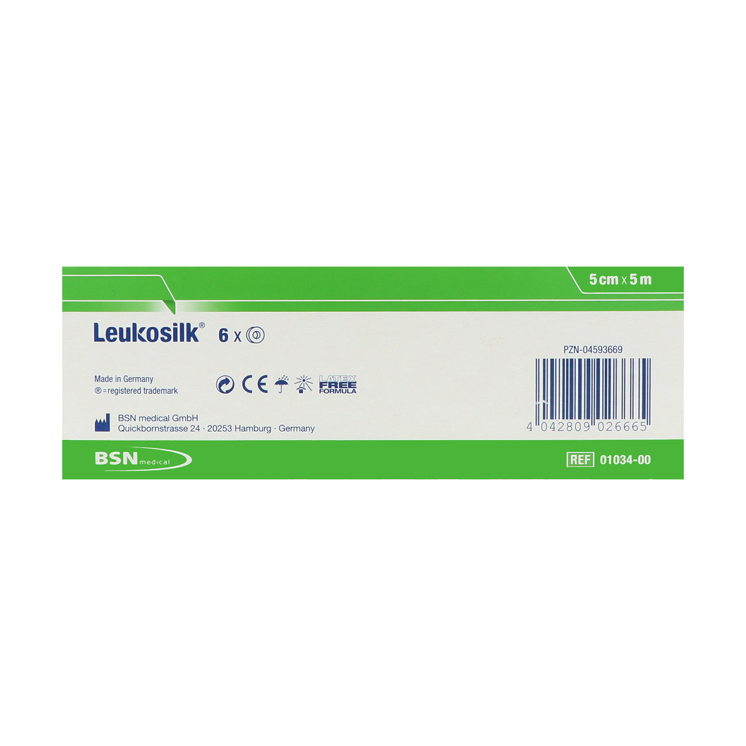 Leukosilk Fixierpflaster, Rollenpflaster