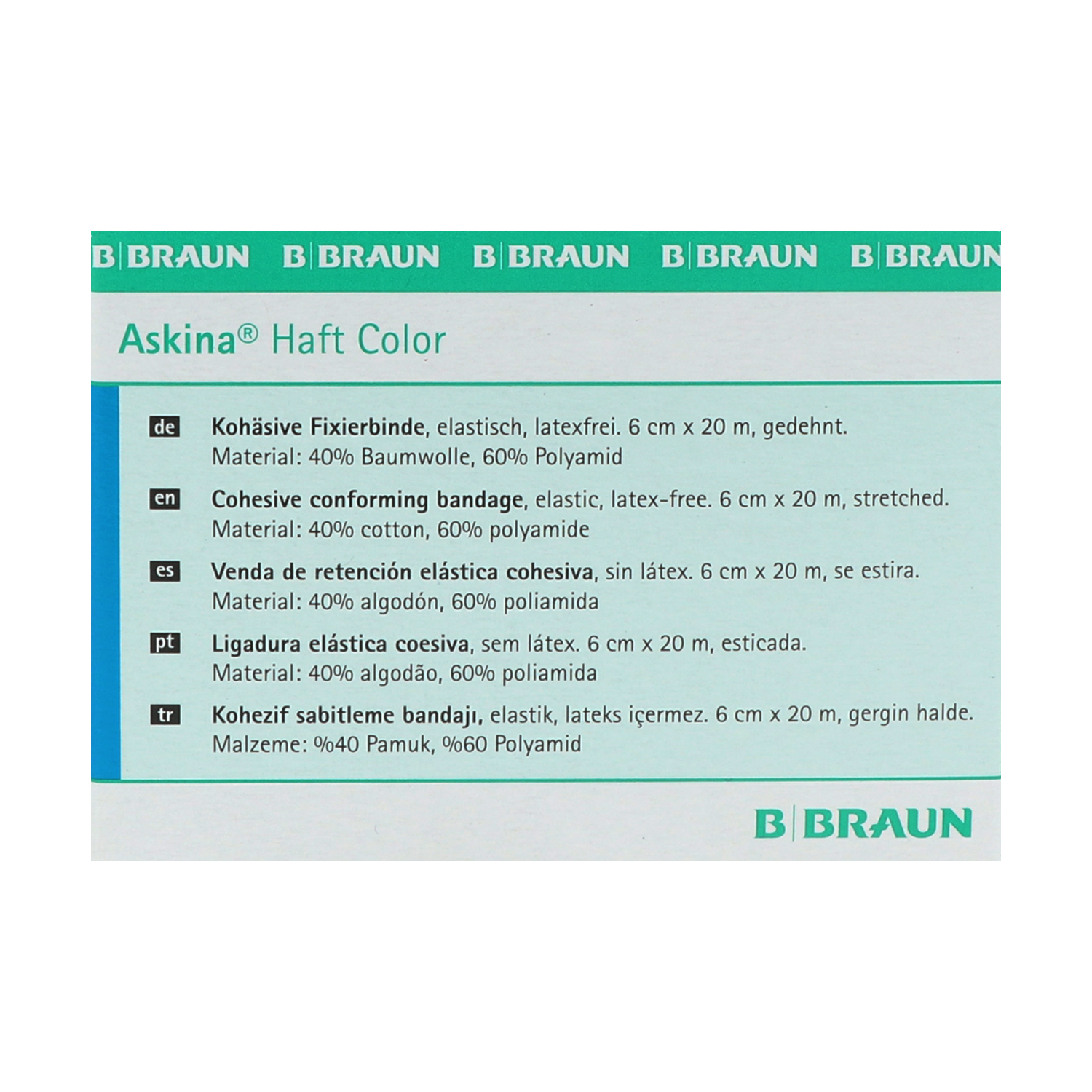 Askina Haft Color Haftbinde, farbige Haftbinde