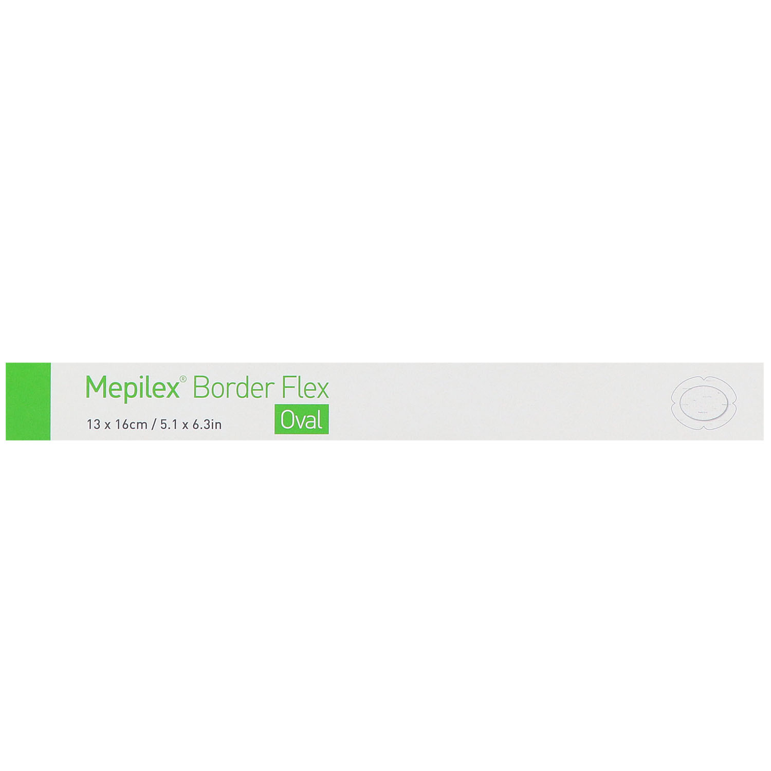 Mepilex Border Flex Oval haftend Schaumverband