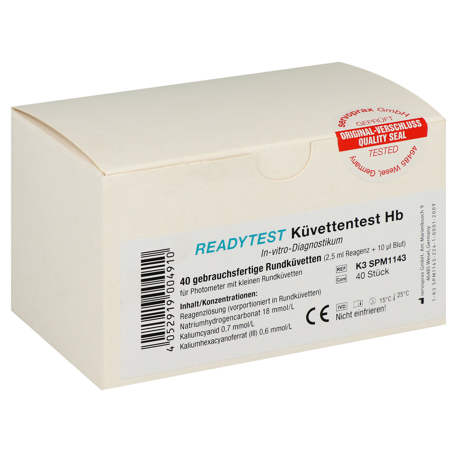 Readytest Rundküvetten HB