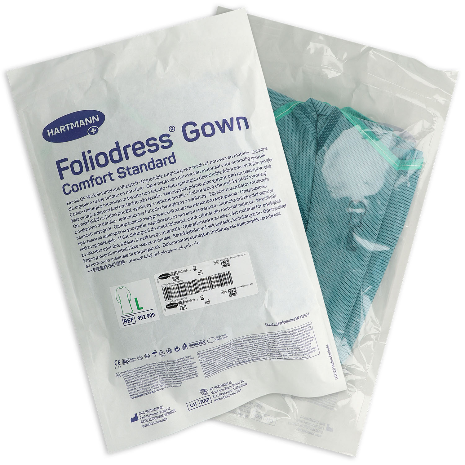 Foliodress Gown Comfort Standard, steril als Peel & Go Version