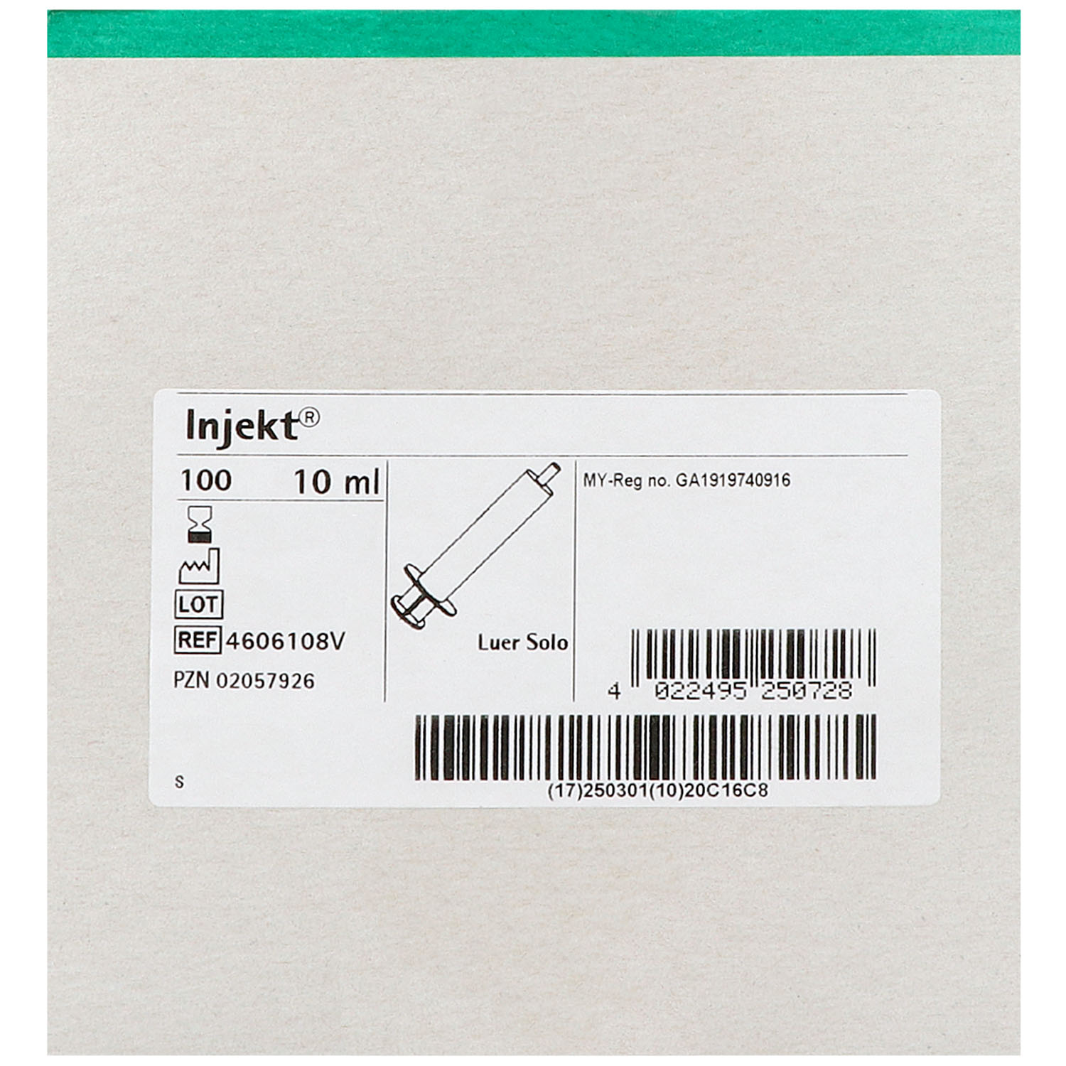 Injekt solo Einmalspritzen, Luer-Ansatz