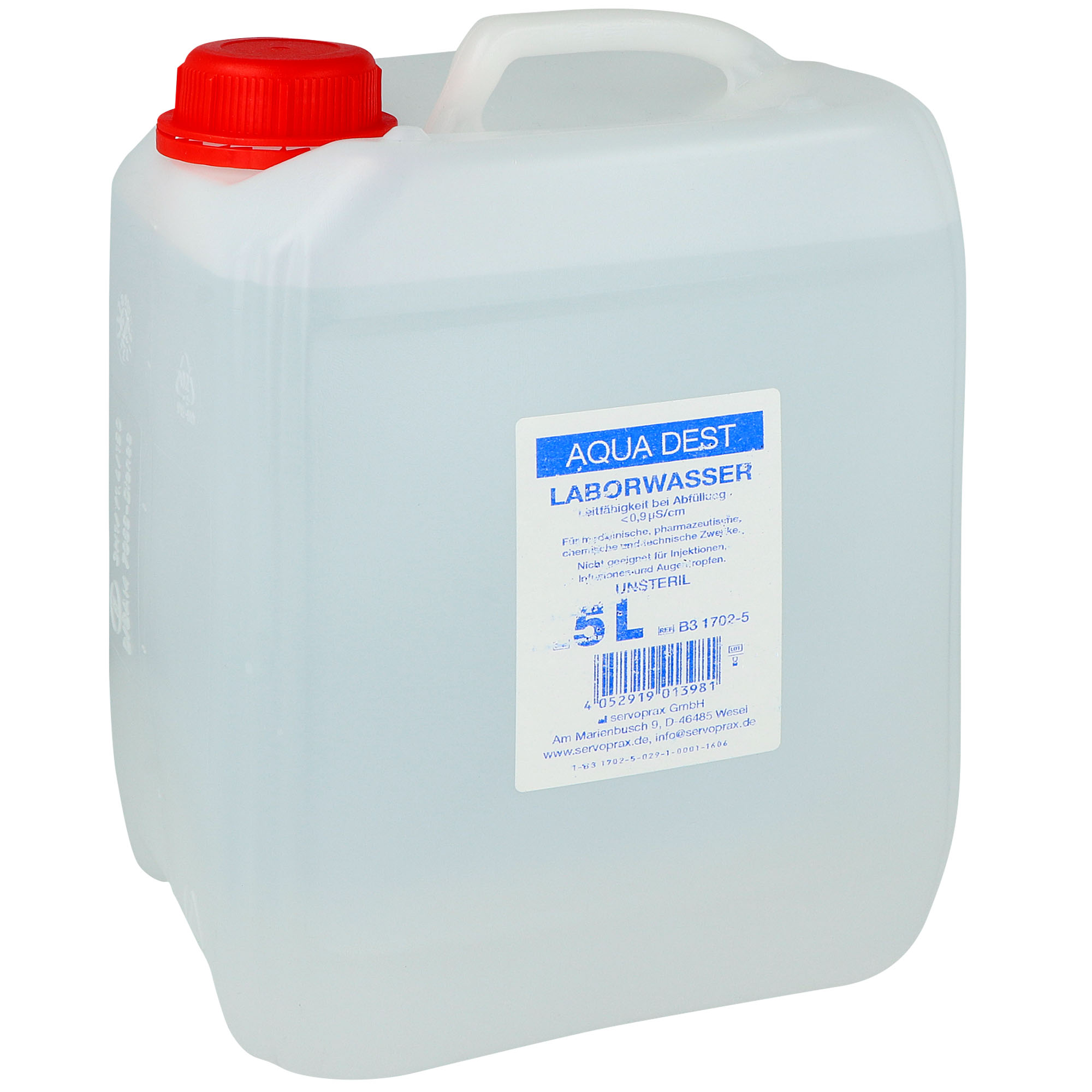 Aqua Dest,  destilliertes Wasser