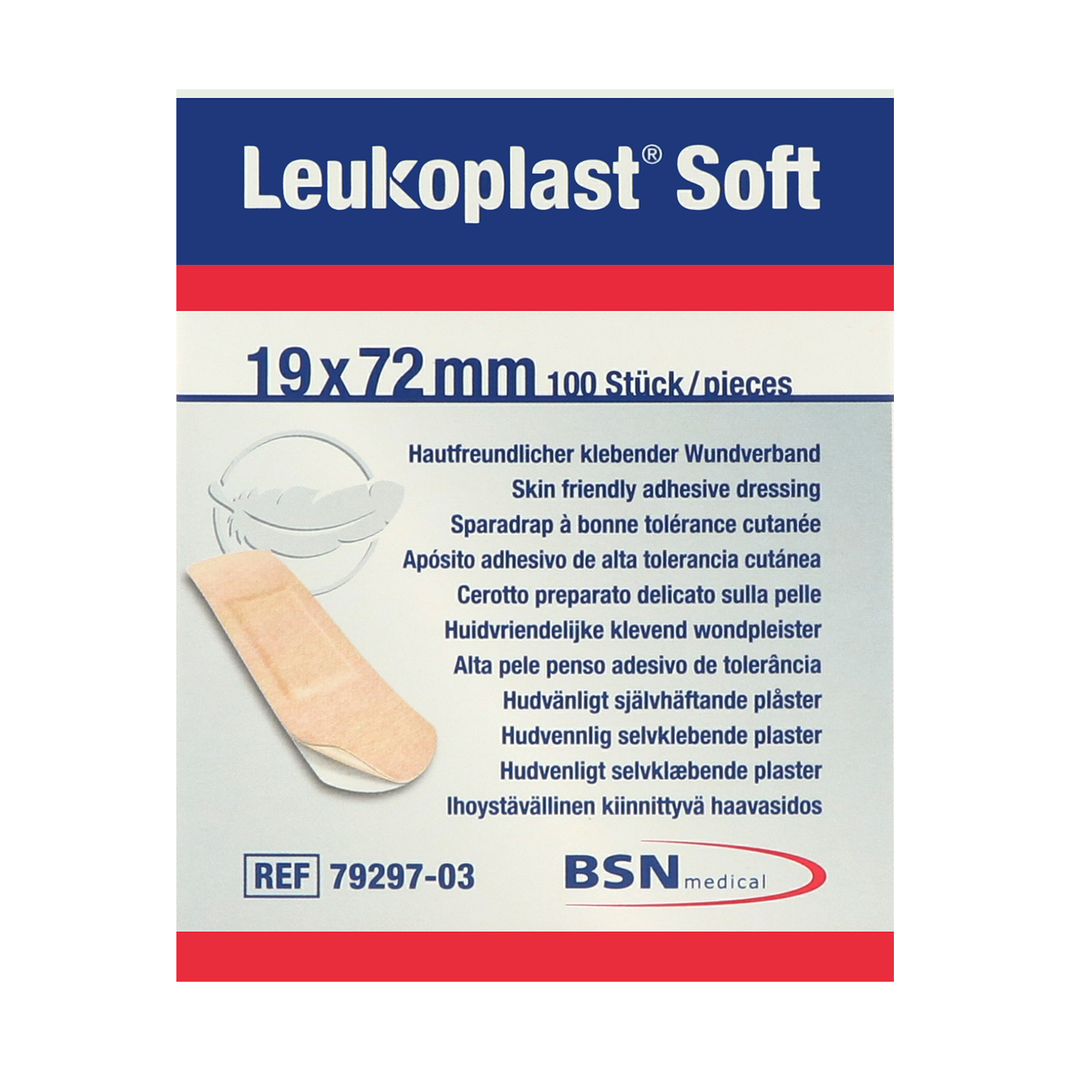 Leukoplast soft strips Wundpflaster, Streifen