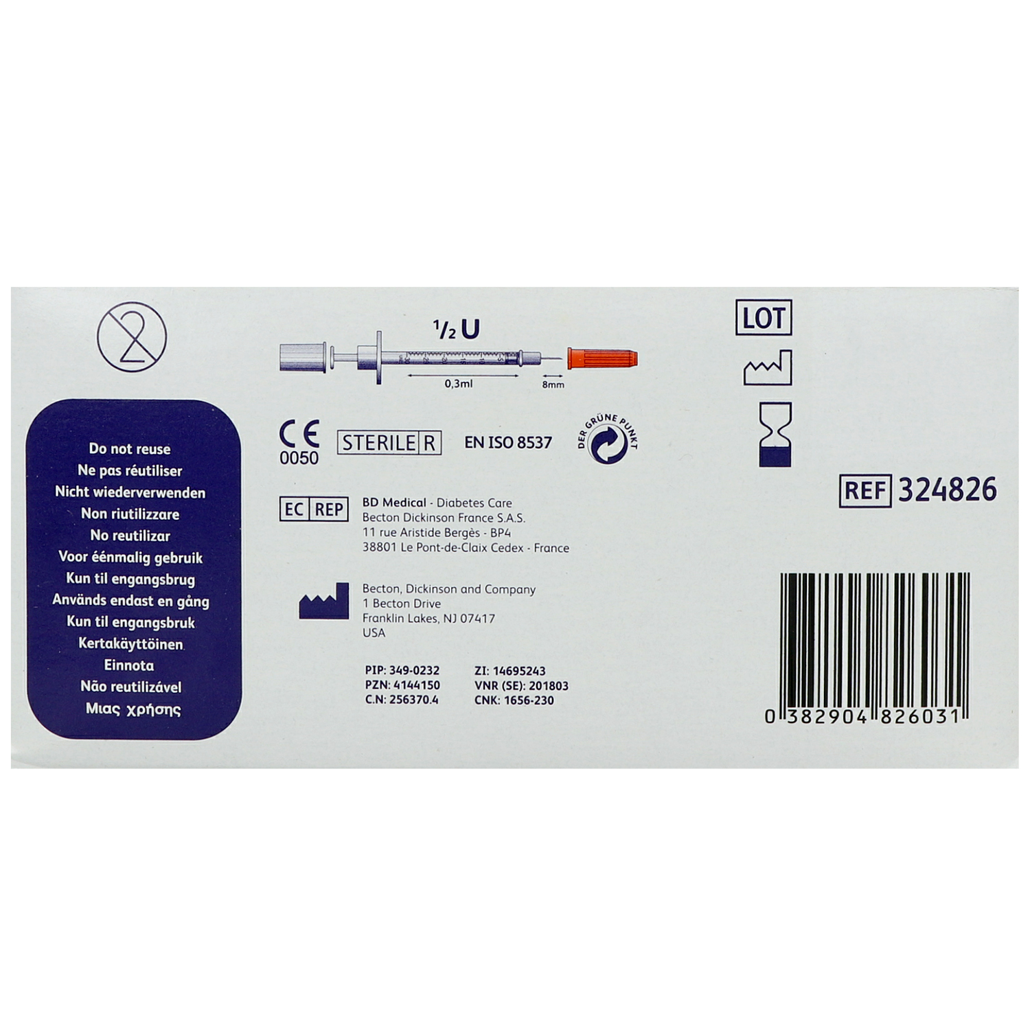 MICRO-FINE+ Demi Insulinspritze mit Kanüle