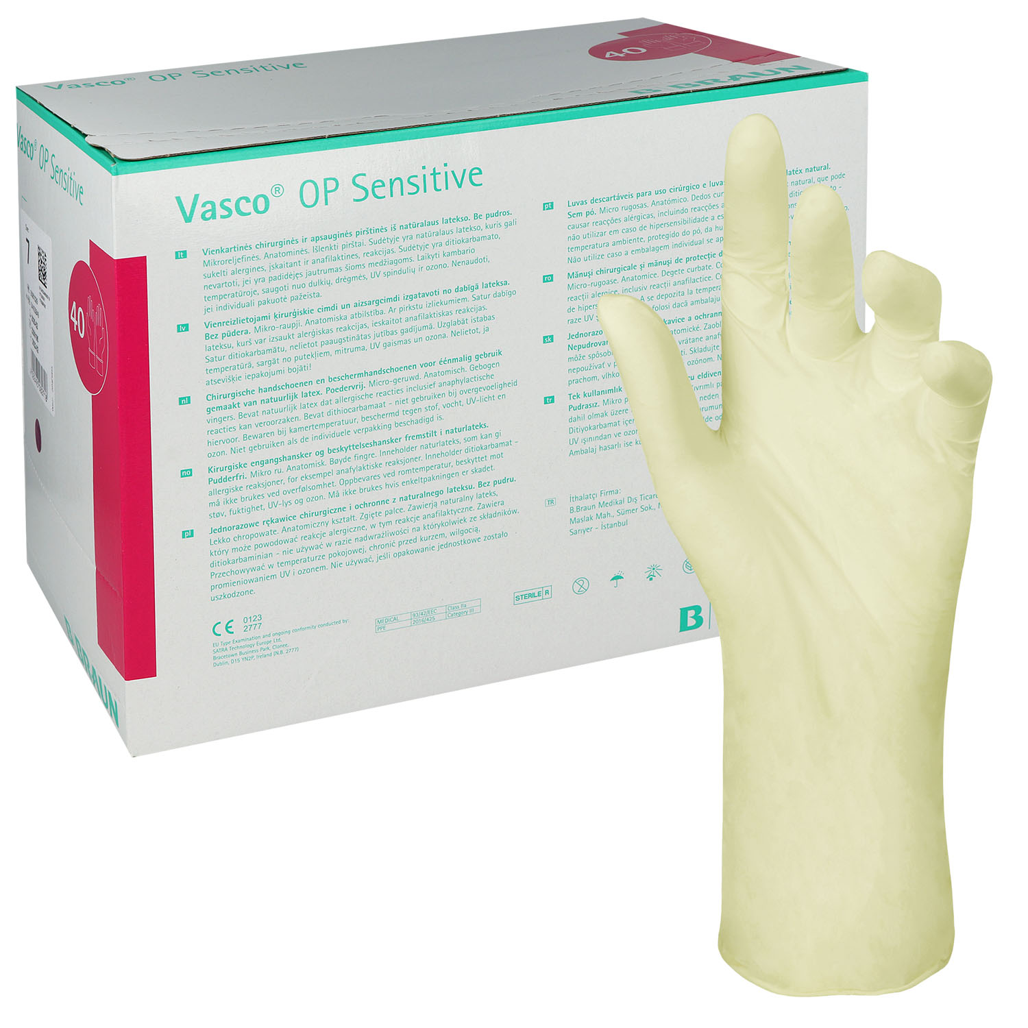 Vasco OP Sensitive Handschuhe (Gr. 7 - 40 Stück)