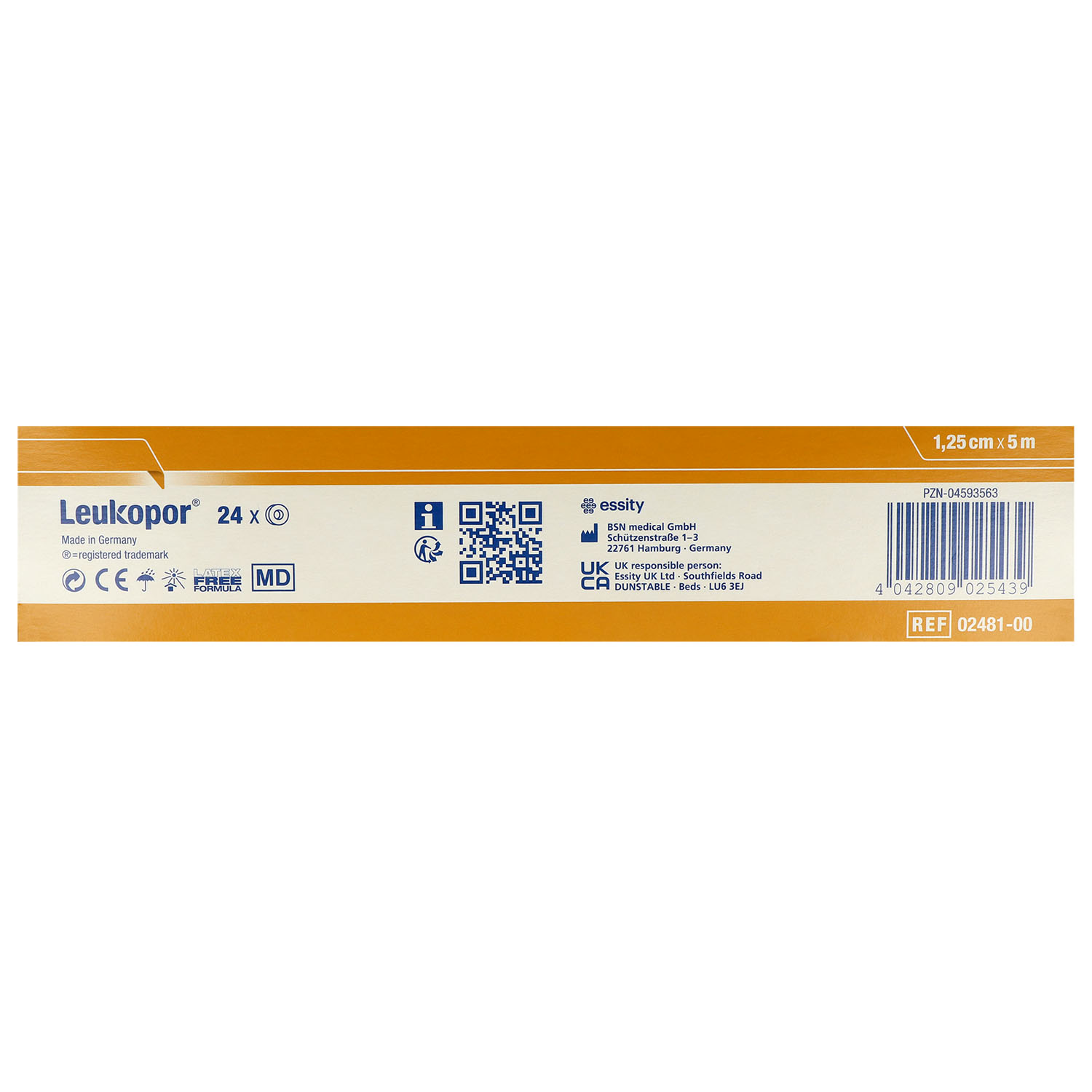 Leukopor Fixierpflaster ohne Schutzring