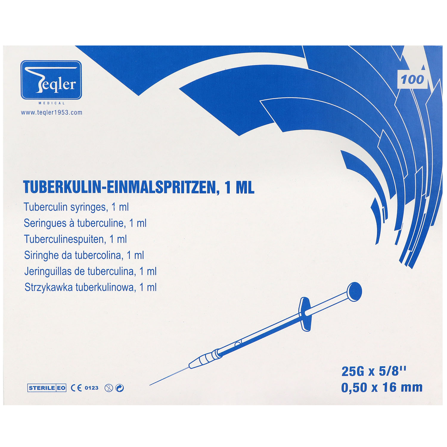 TEQLER Tuberkulinspritze, Luer-Ansatz