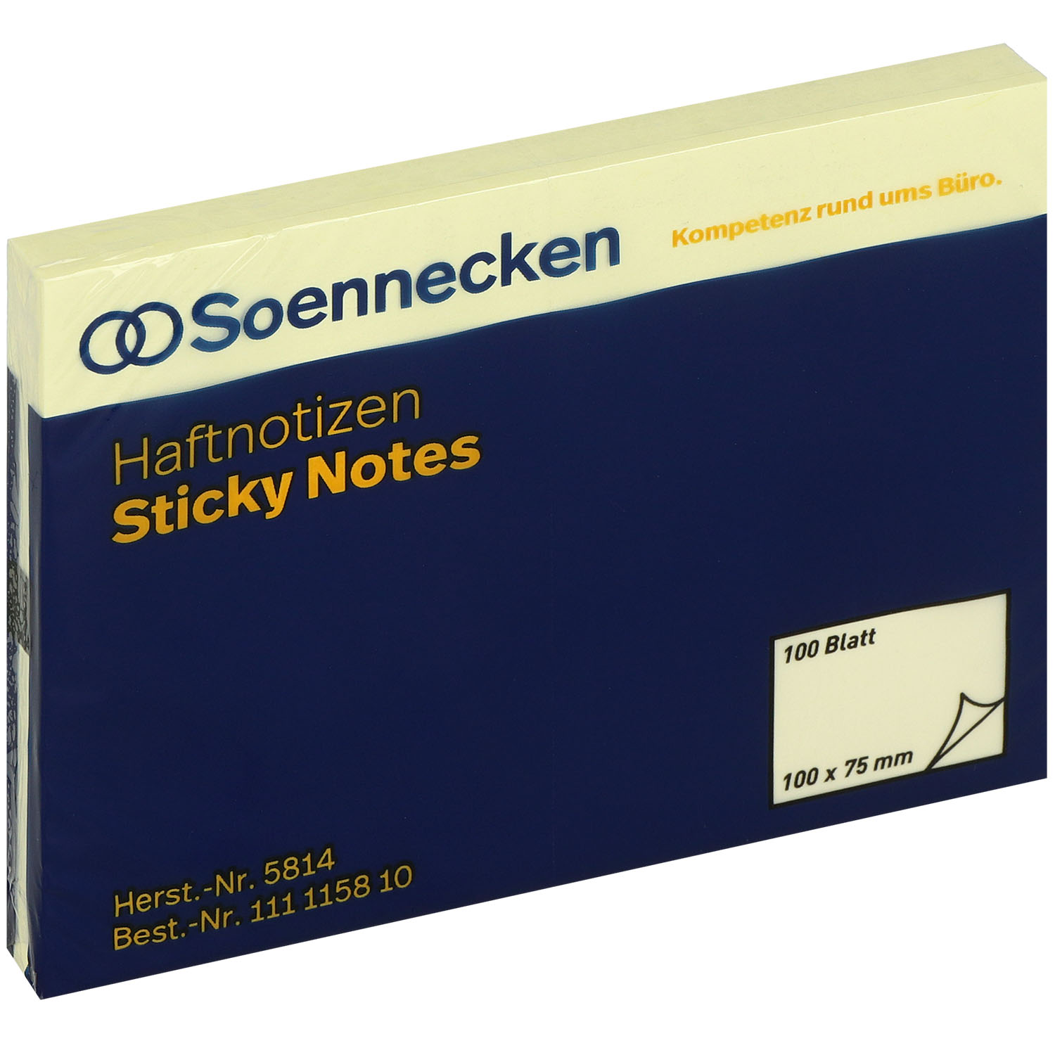 Haftnotizen, gelb