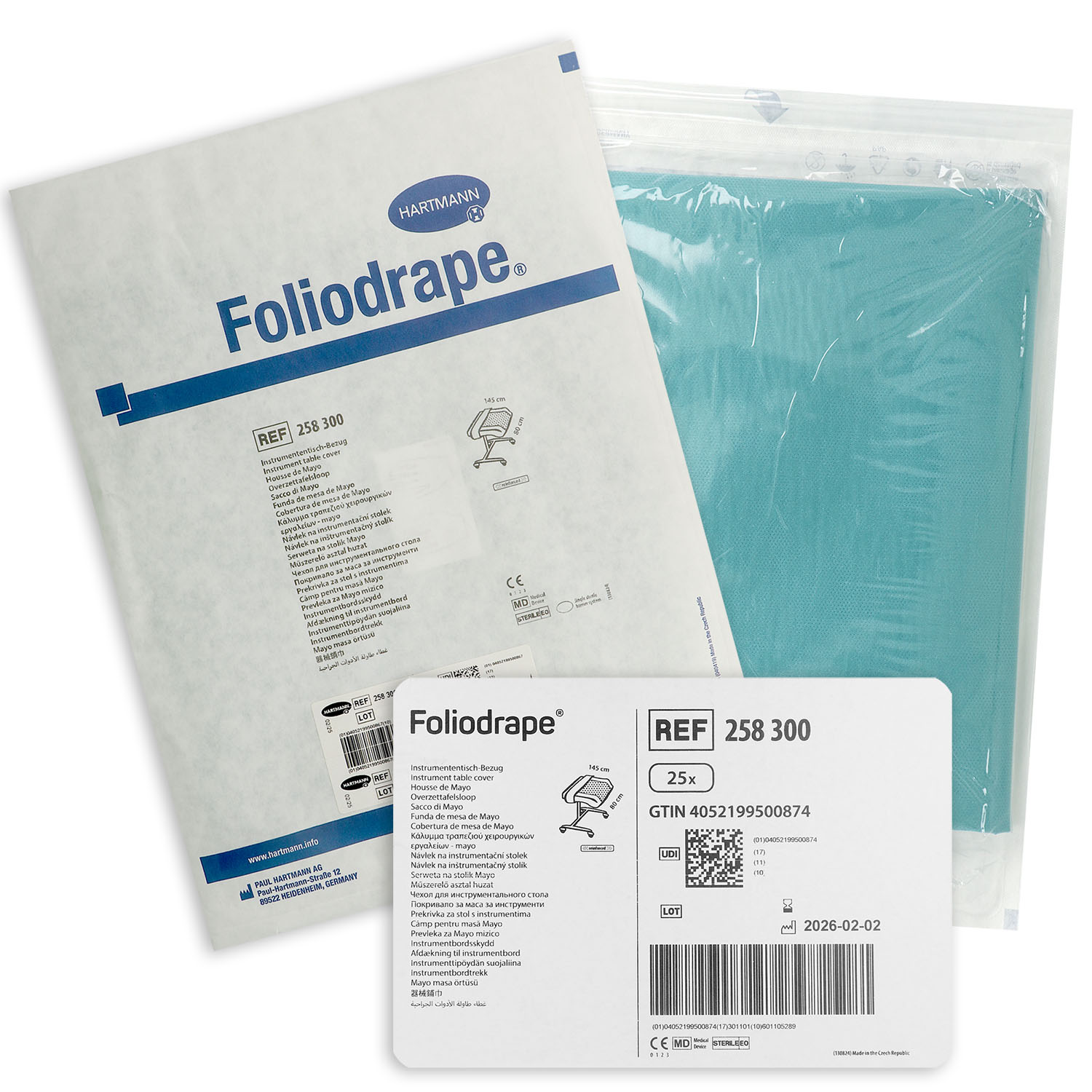 Foliodrape Instrumententisch-Bezüge