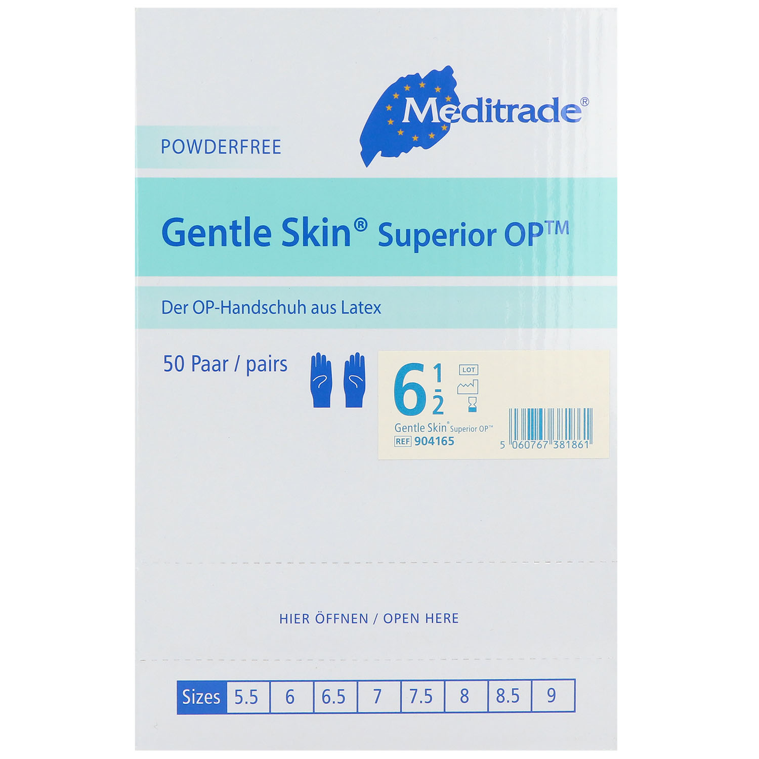 Gentle Skin Superior OP-Handschuhe Latex, puderfrei, steril Gentle Skin Superior OP-Handschuhe Latex, puderfrei, steril