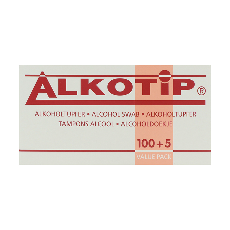 Diaprax Alkotip Standard Alkoholtupfer 65x30mm, 100 Stück