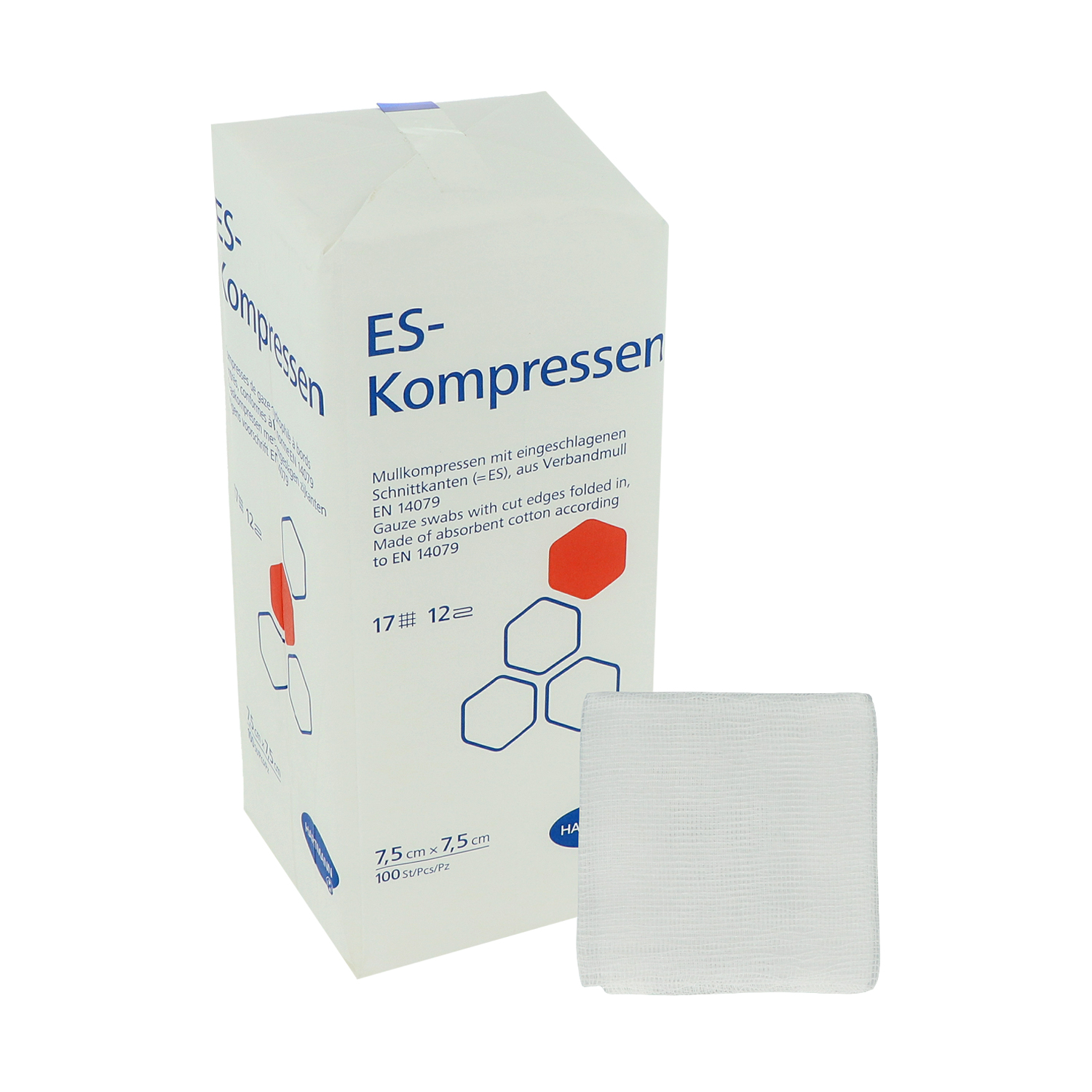ES Kompressen unsteril 7.5 x 7.5 cm - 100 St. 12-fach