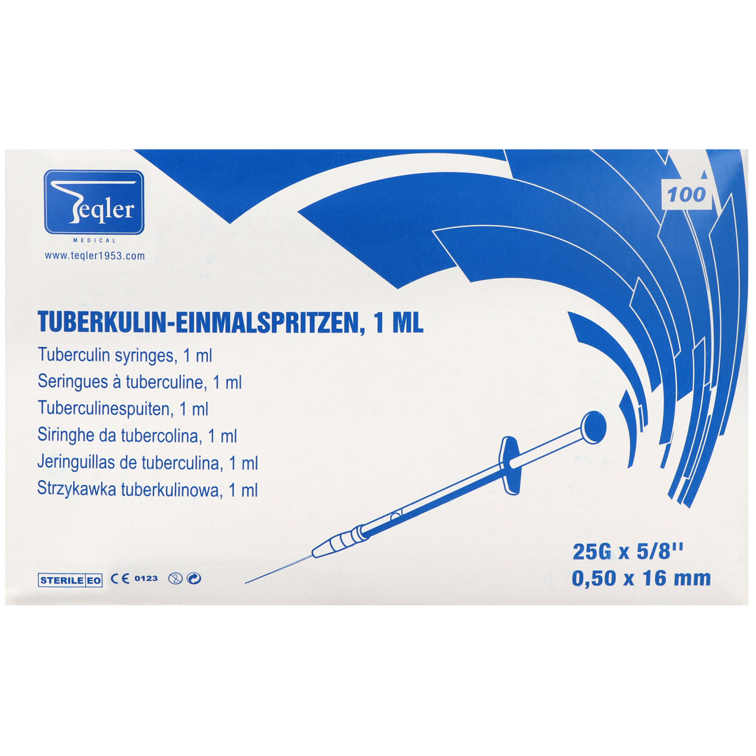TEQLER Tuberkulinspritze, Luer-Ansatz