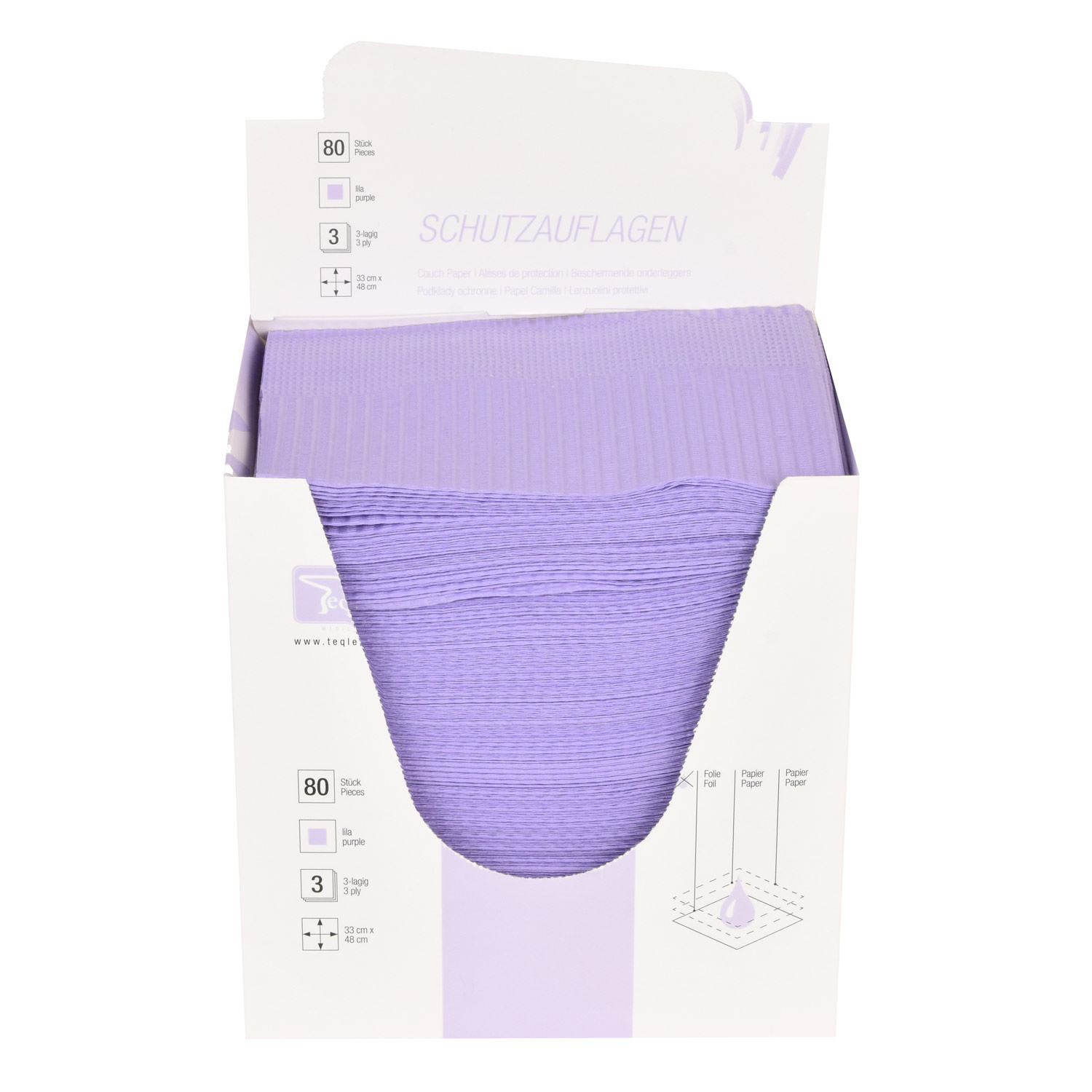 Teqler Schutzunterlagen 33 x 48 cm - 80 St.