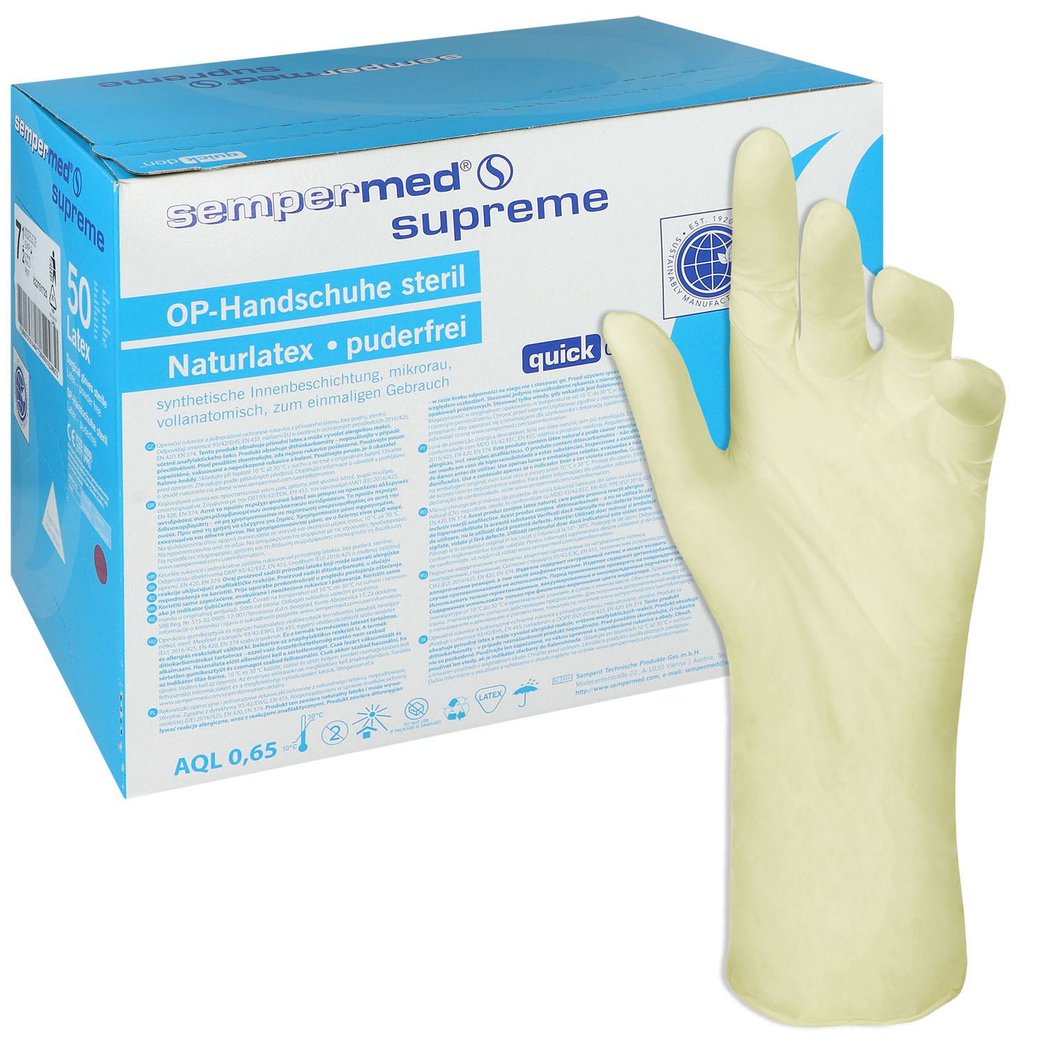 Sempermed Supreme OP-Handschuhe steril puderfrei
