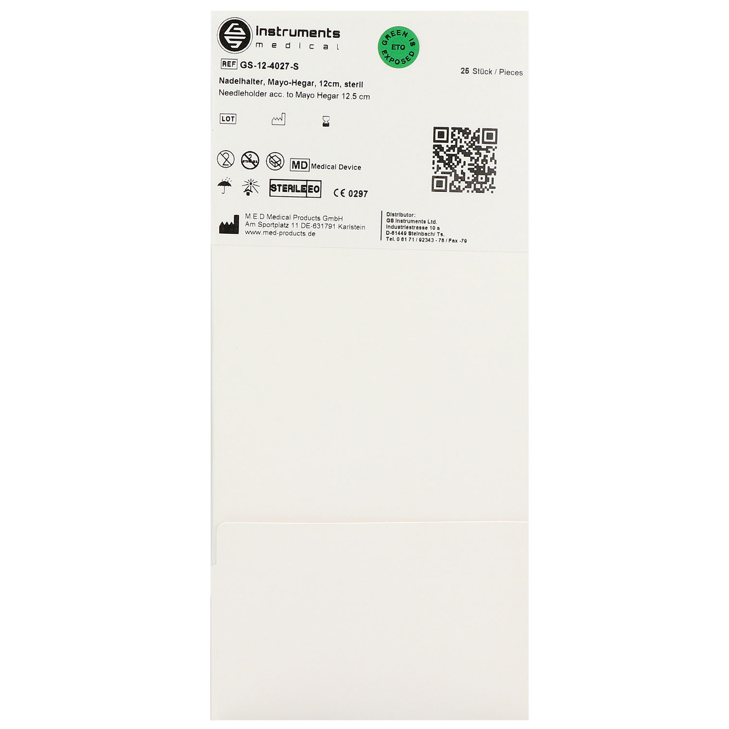 Einmal Nadelhalter, Mayo-Hegar, steril