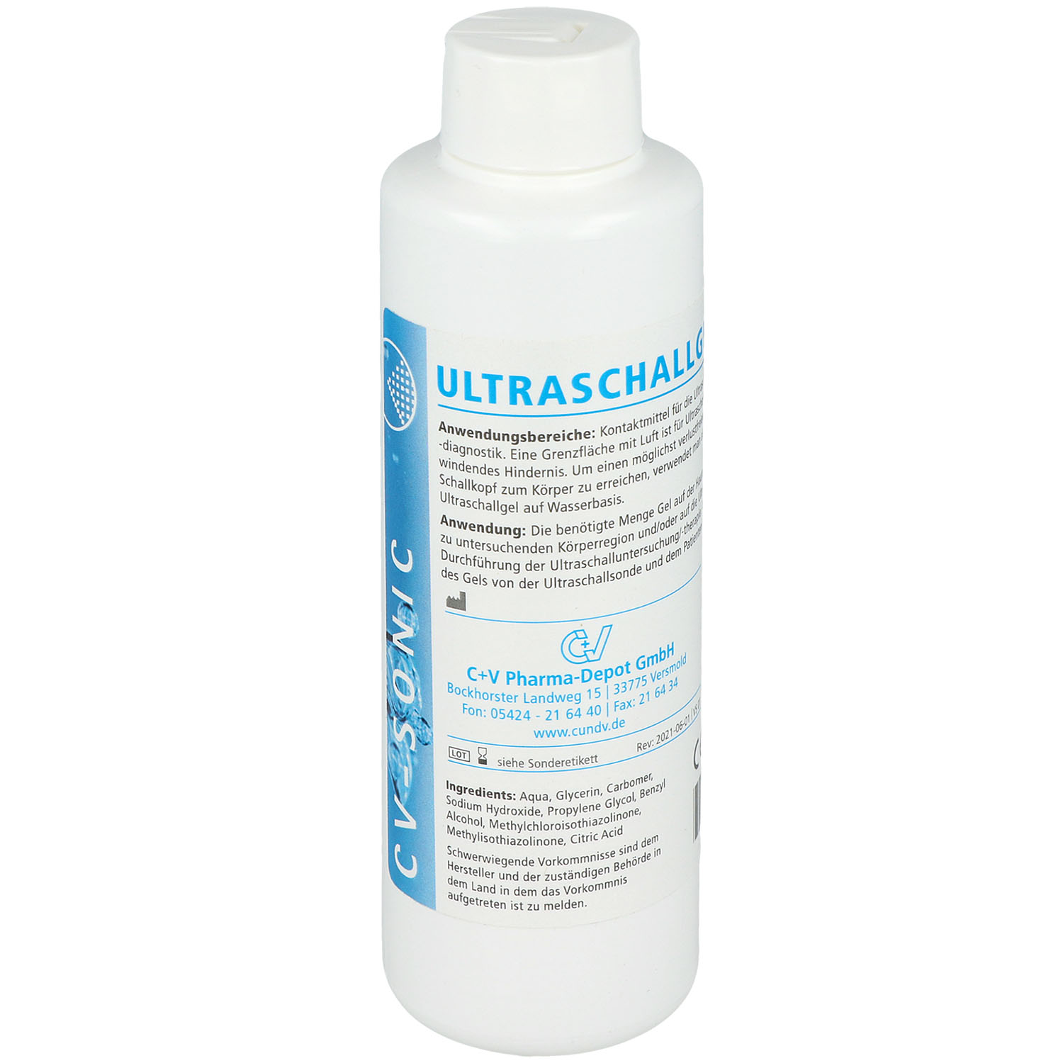 CV-Sonic Ultraschallgel 250 ml - Dispenser