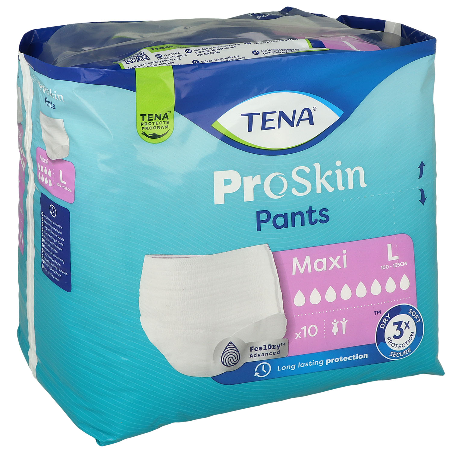 TENA ProSkin Pants Maxi - Einweghosen Gr. L - 10 St.